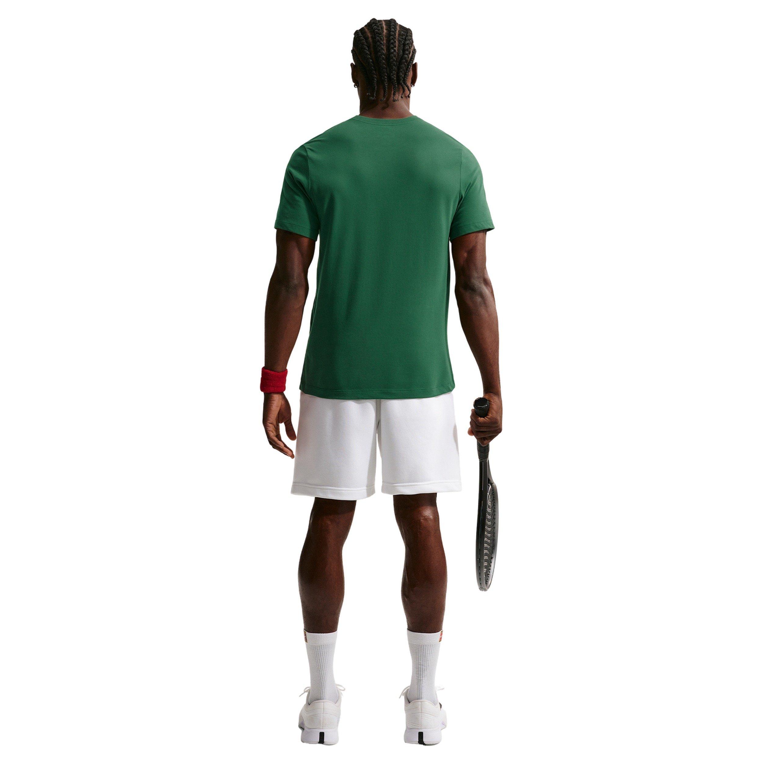 Nike Men's Dri-FIT Standard Tennis T-Shirt - GREEN Thumbnail View 5