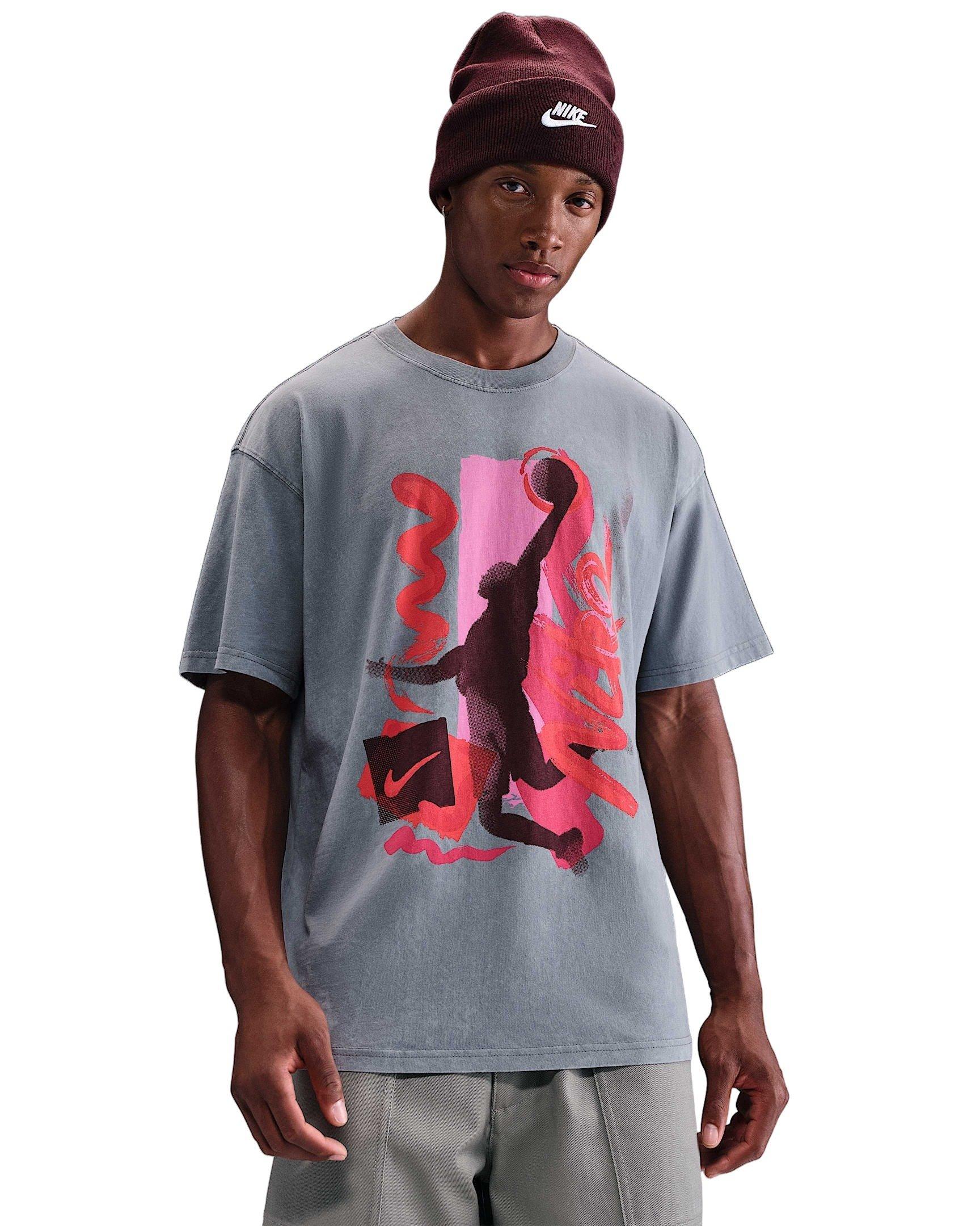 Nike Men's Max90 OC DNA Basketball T-Shirt - GREY Thumbnail View 1