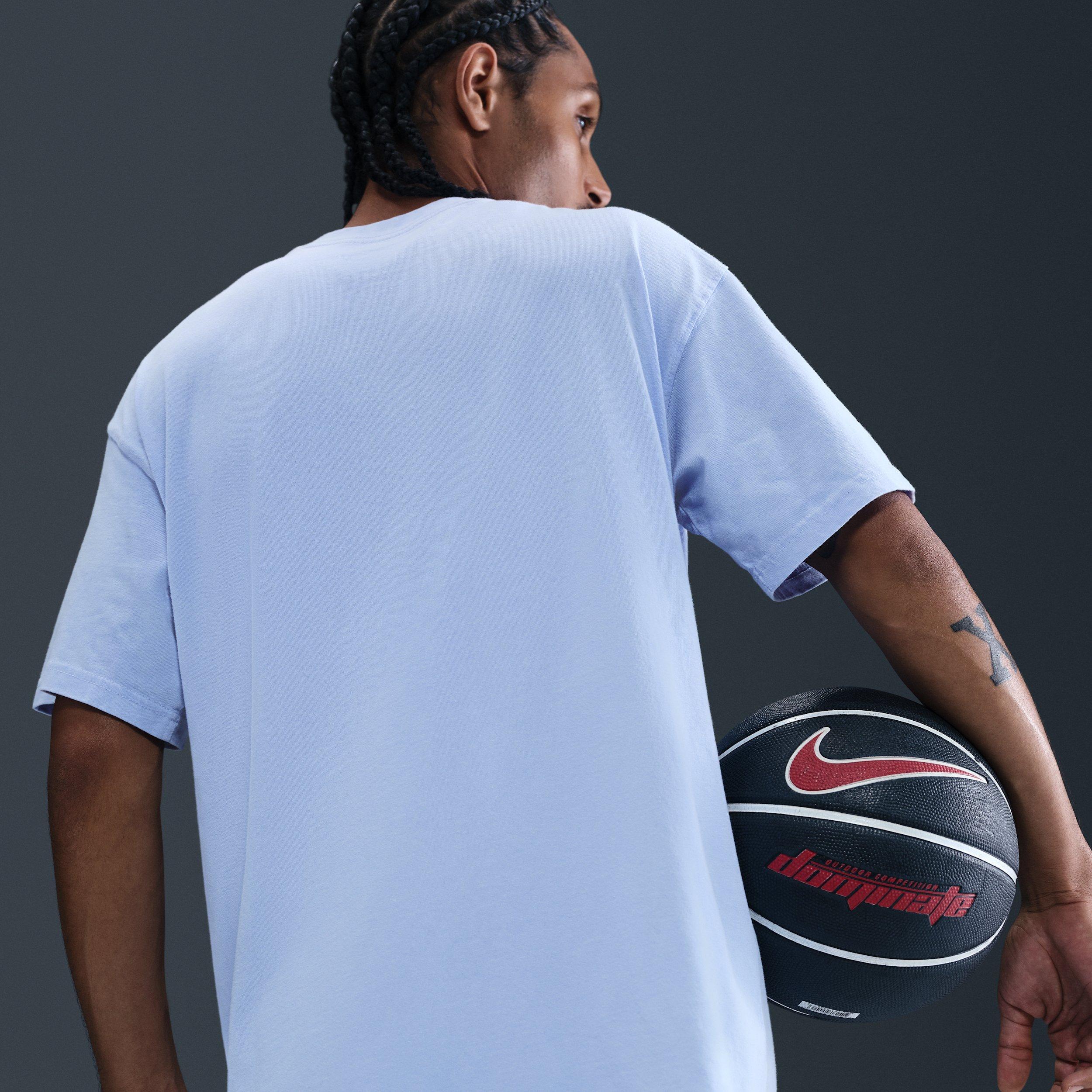 Nike Men's Max90 OC DNA Basketball T-Shirt - BLUE Thumbnail View 4