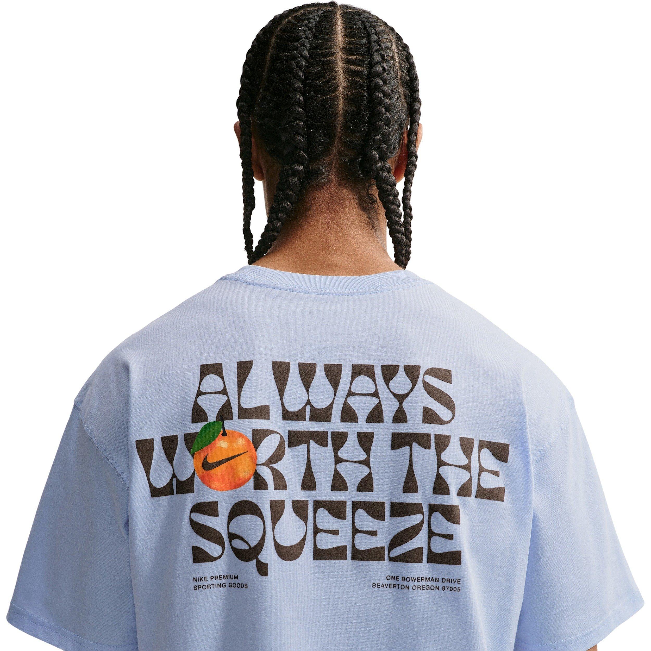 Nike Men's Sportswear LSE Orange T-Shirt - BLUE Thumbnail View 2