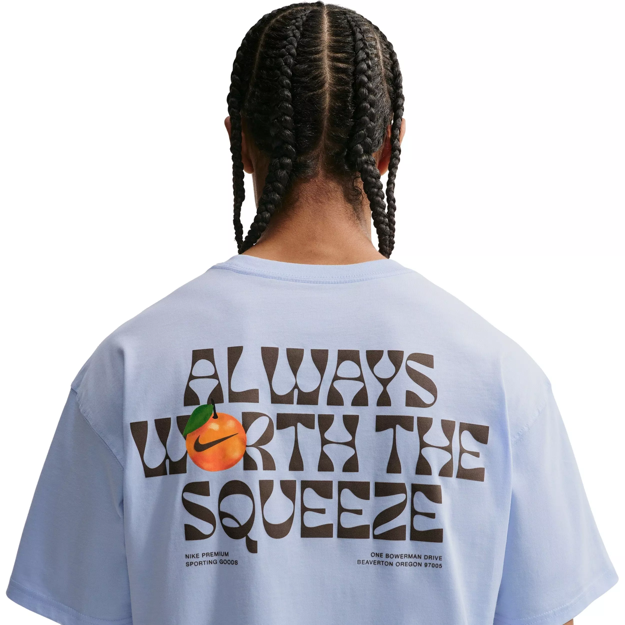 Nike Men's Sportswear LSE Orange T-Shirt - BLUE