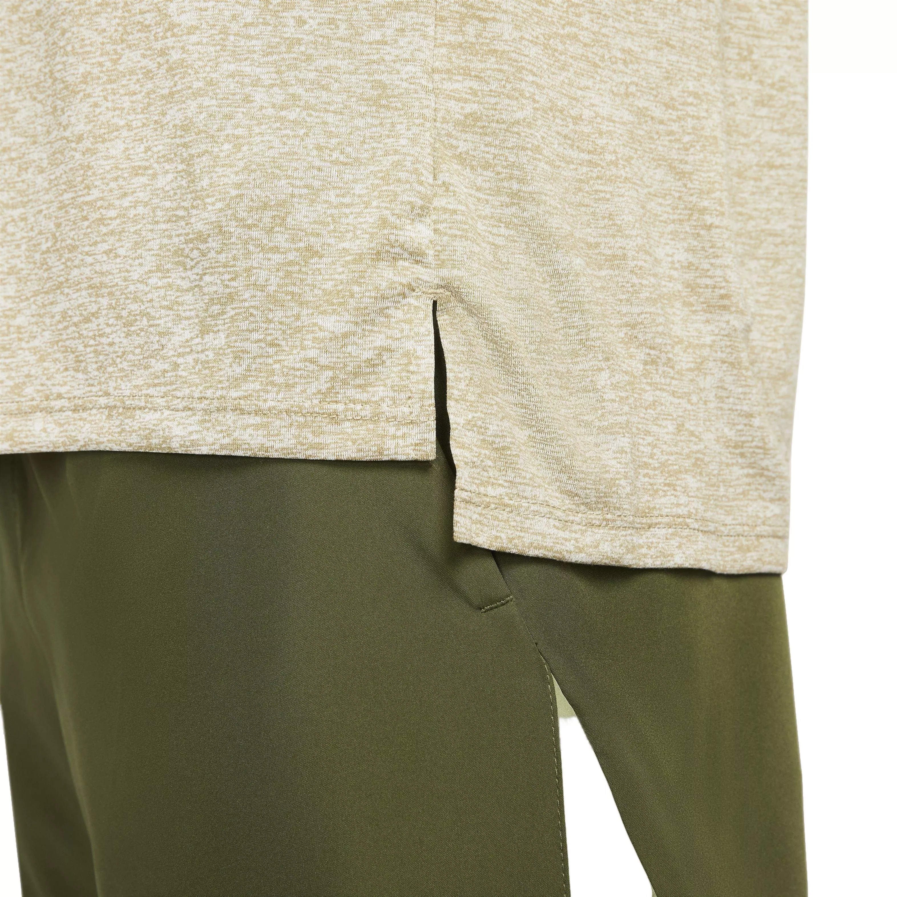 Nike Men's Dri-FIT Rise 365 Short-Sleeve Running Top-Neutral Olive - NEUTRAL OLIVE