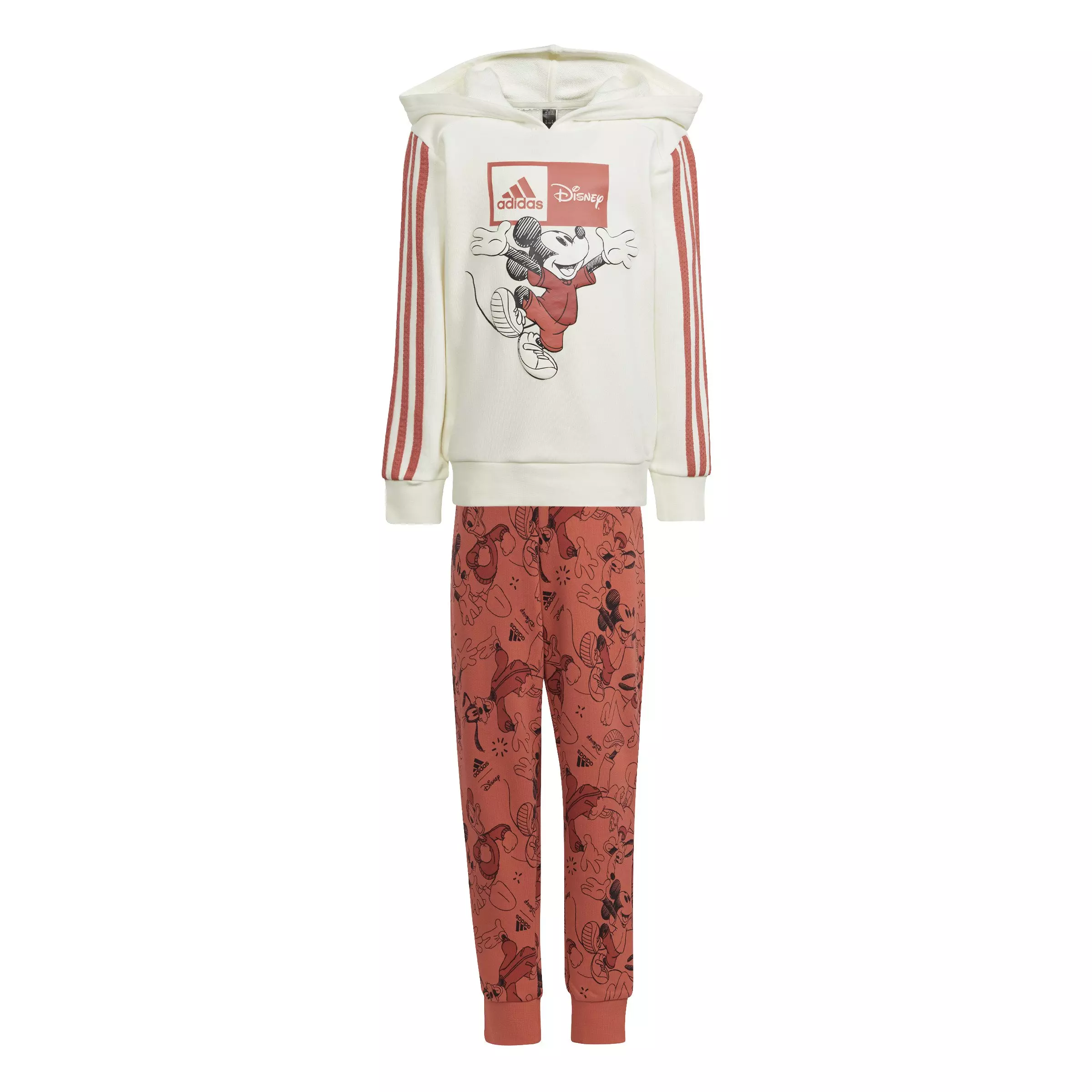adidas Toddler Boys' x Disney Mickey Mouse Hoodie and Jogger Set -White/Red - WHITE/RED