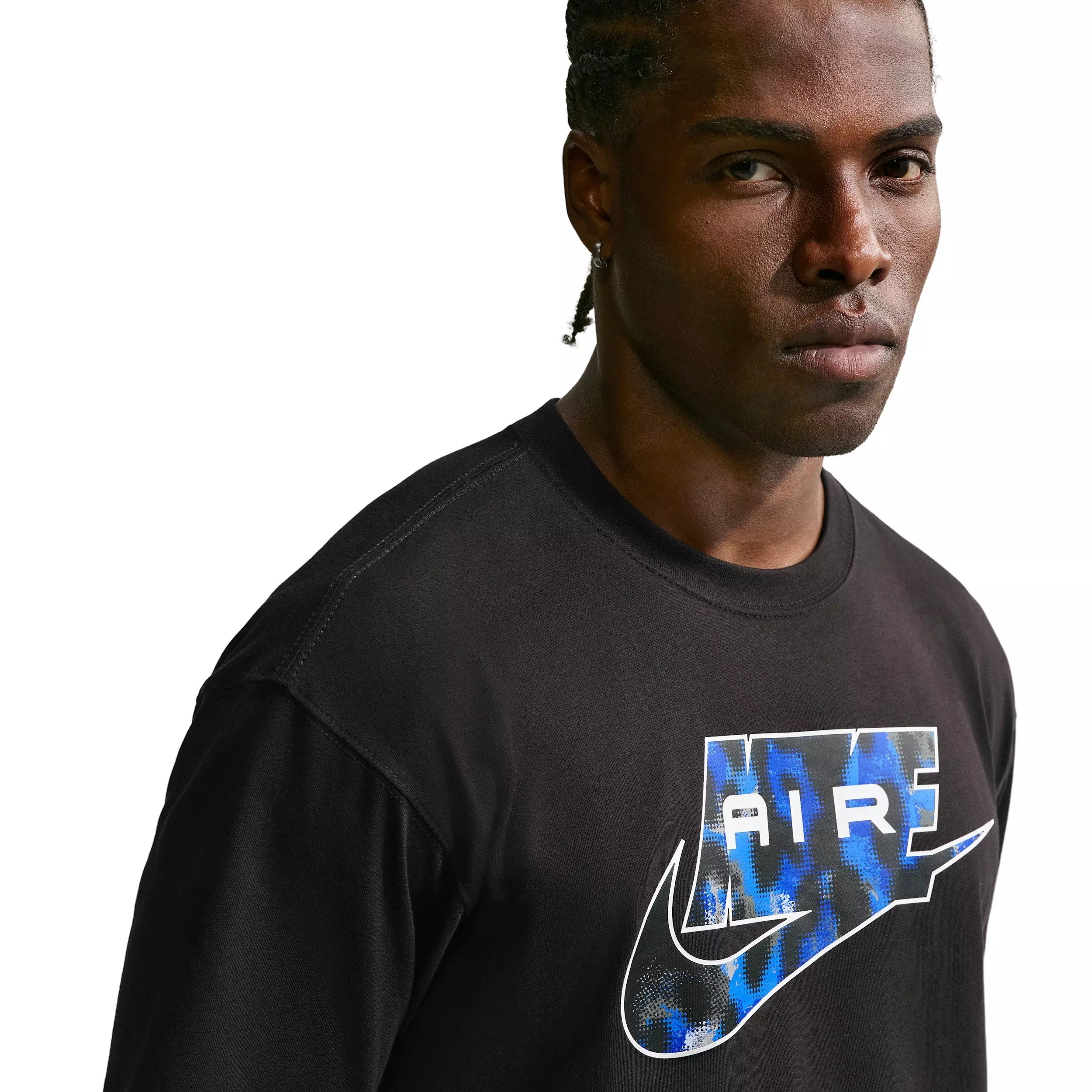 Nike Men's Air Sportswear LSE AOP T-Shirt - BLACK