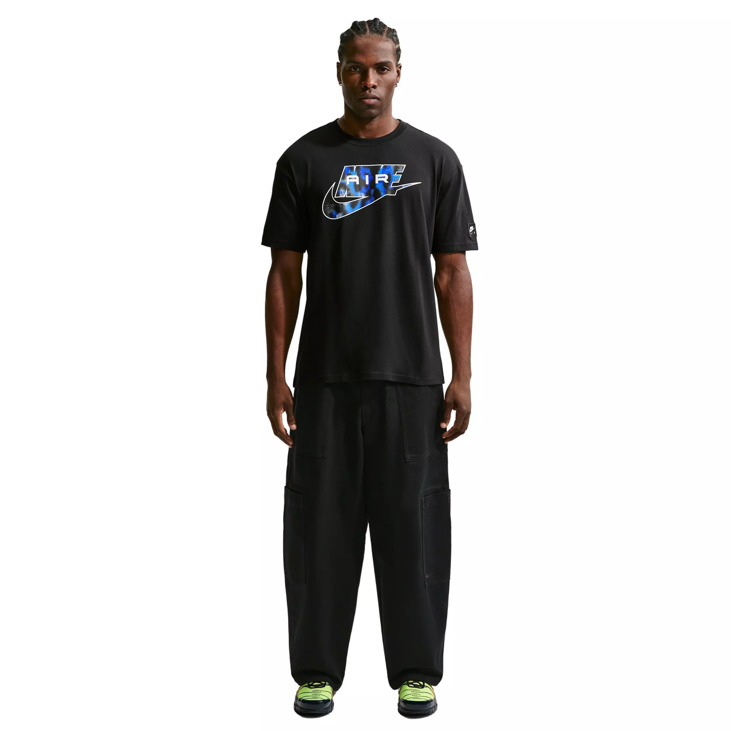 Nike Men's Air Sportswear LSE AOP T-Shirt - BLACK