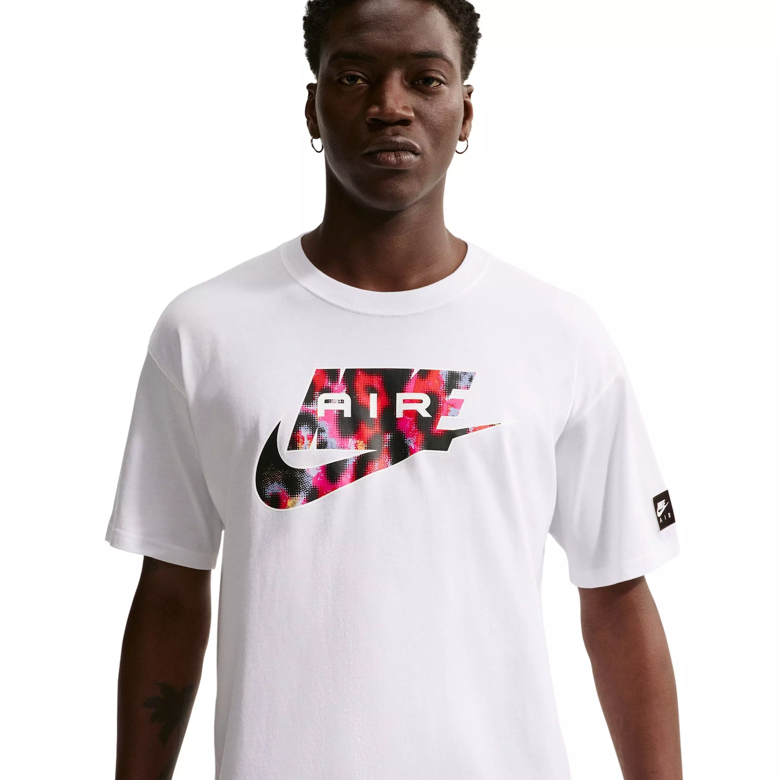 Nike Men's Air Sportswear LSE AOP T-Shirt - WHITE