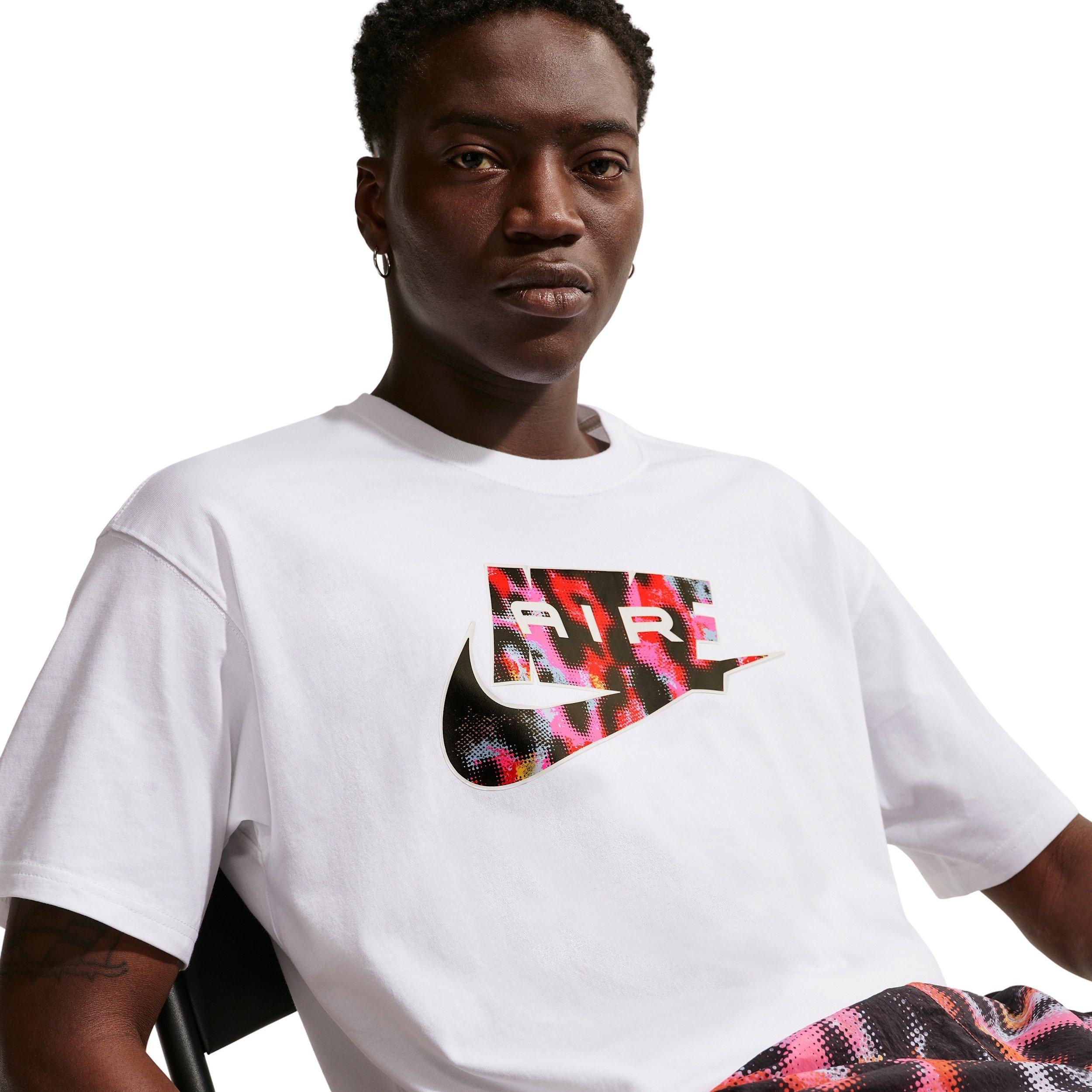 Nike Men's Air Sportswear LSE AOP T-Shirt - WHITE Thumbnail View 3
