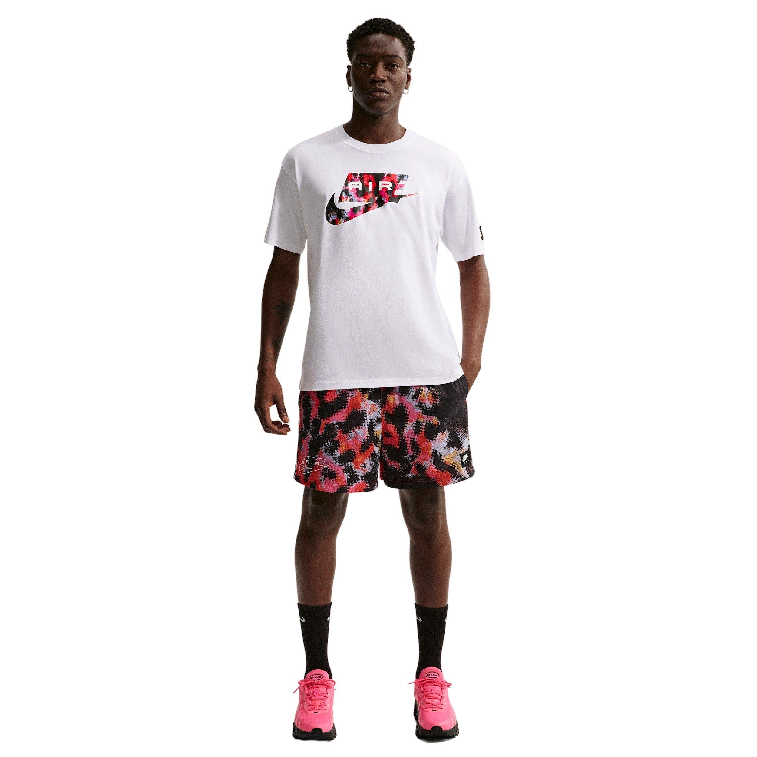 Nike Men's Air Sportswear LSE AOP T-Shirt - WHITE Thumbnail View 4