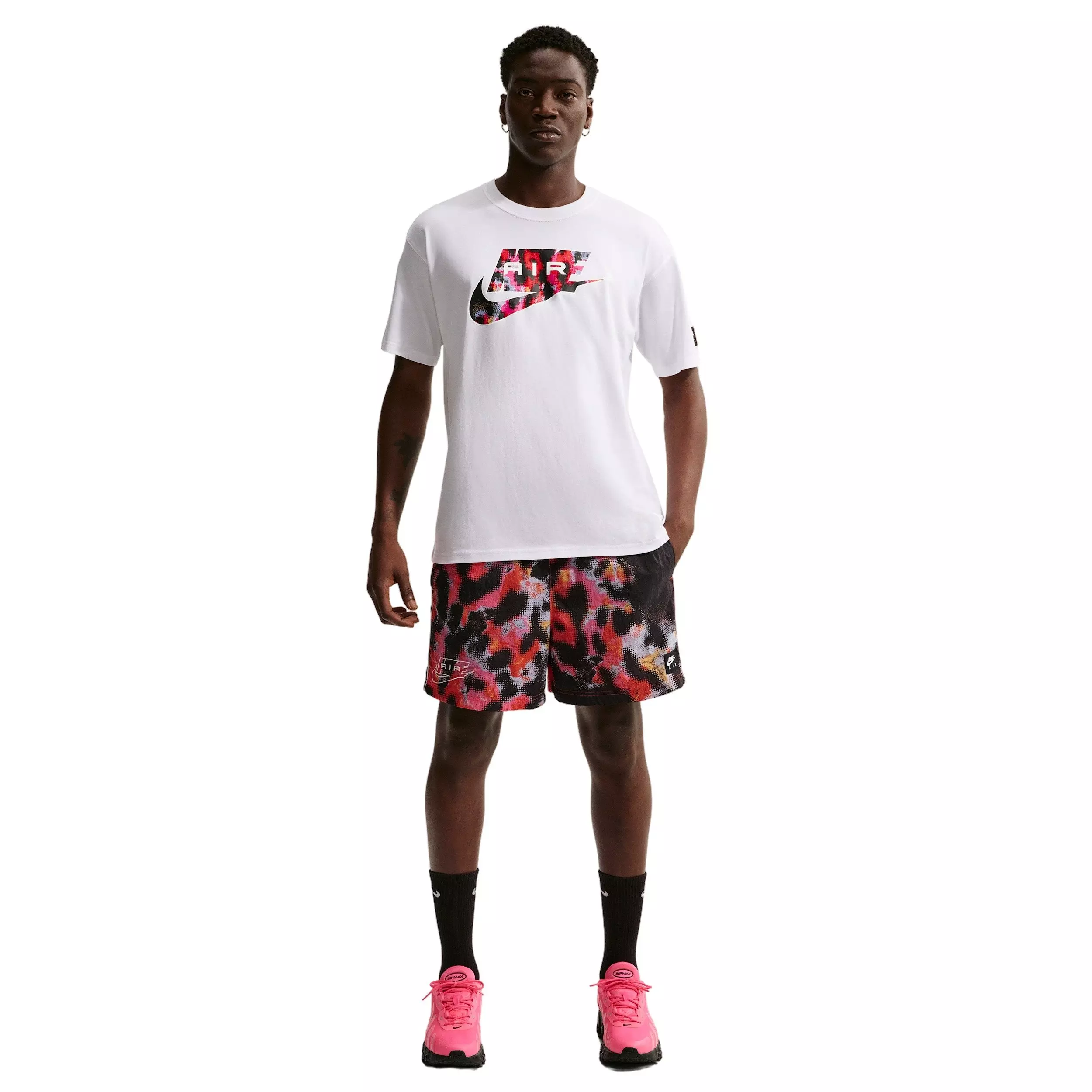 Nike Men's Air Sportswear LSE AOP T-Shirt - WHITE