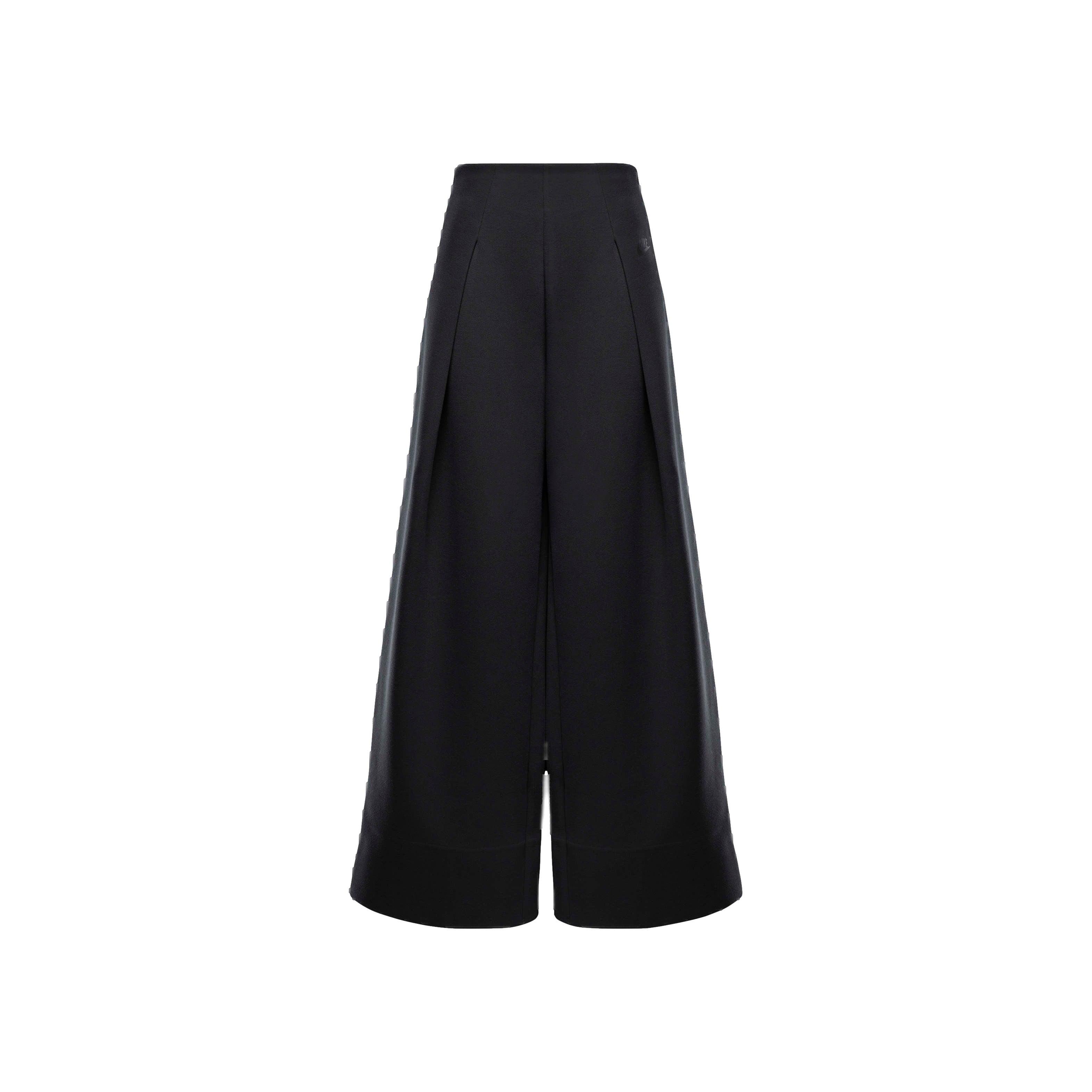 Nike Women's Sportswear Tech Fleece High-Waisted Pleated Trousers - BLACK Thumbnail View 6