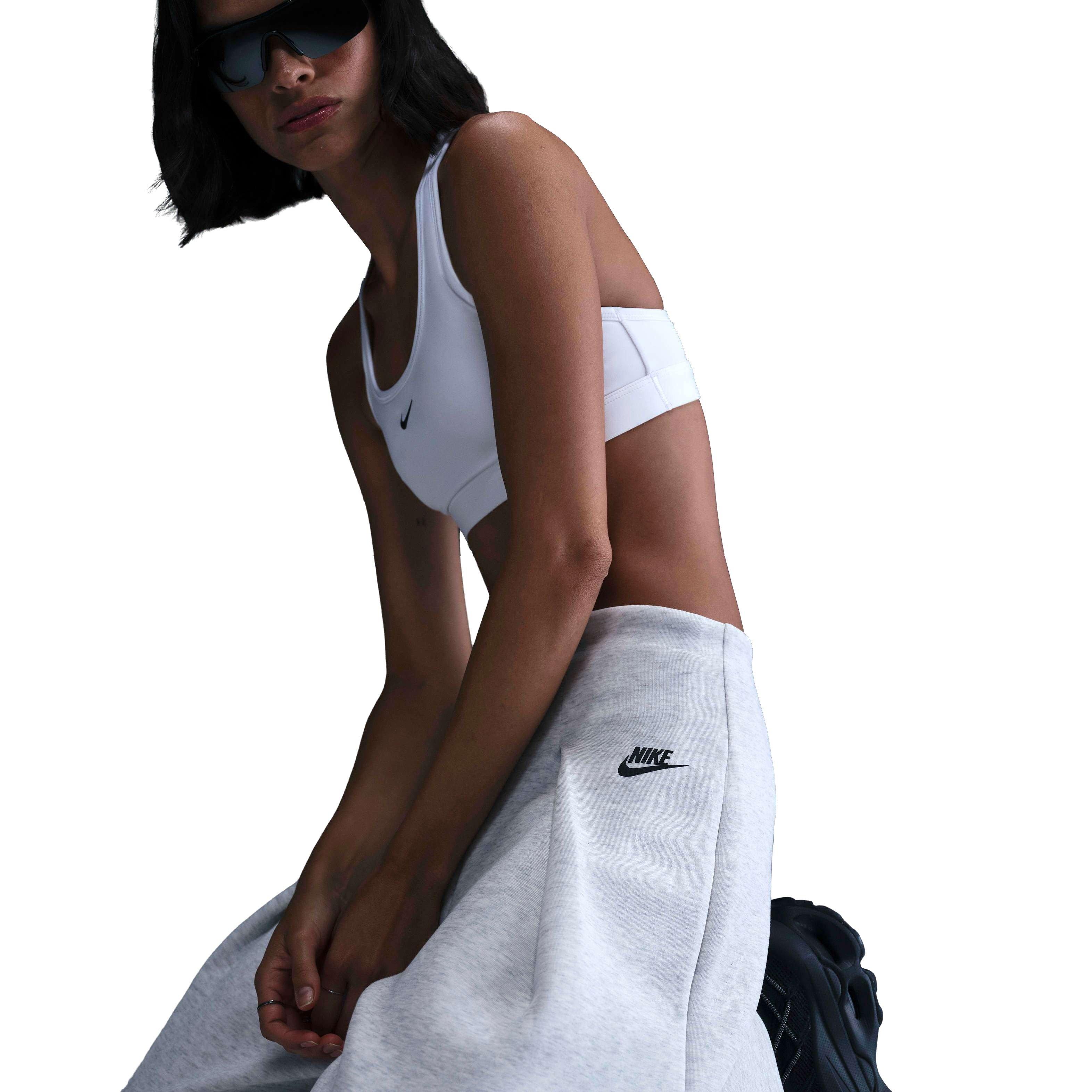 Nike Women's Sportswear Tech Fleece High-Waisted Pleated Trousers - LT GREY Thumbnail View 3