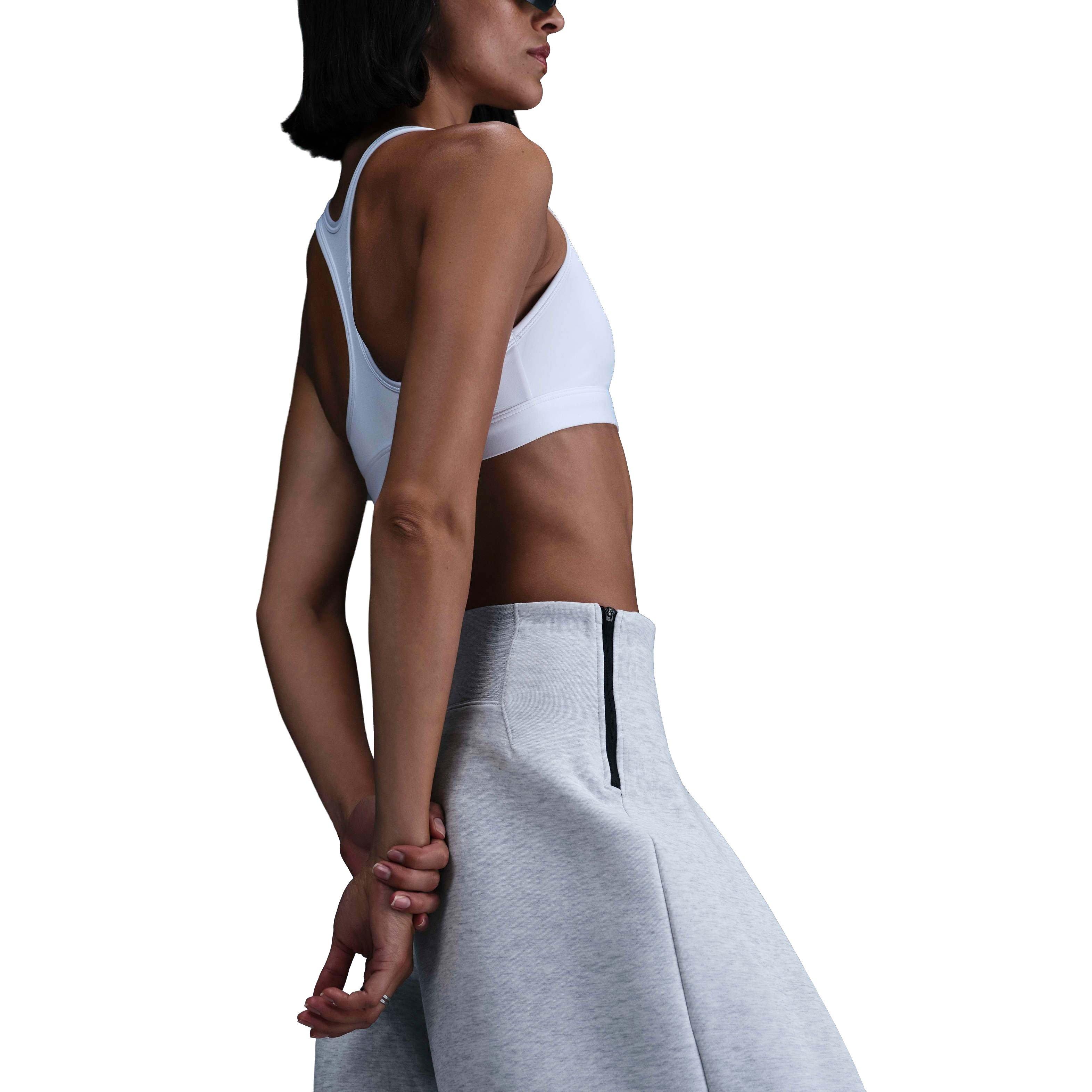 Nike Women's Sportswear Tech Fleece High-Waisted Pleated Trousers - LT GREY Thumbnail View 4