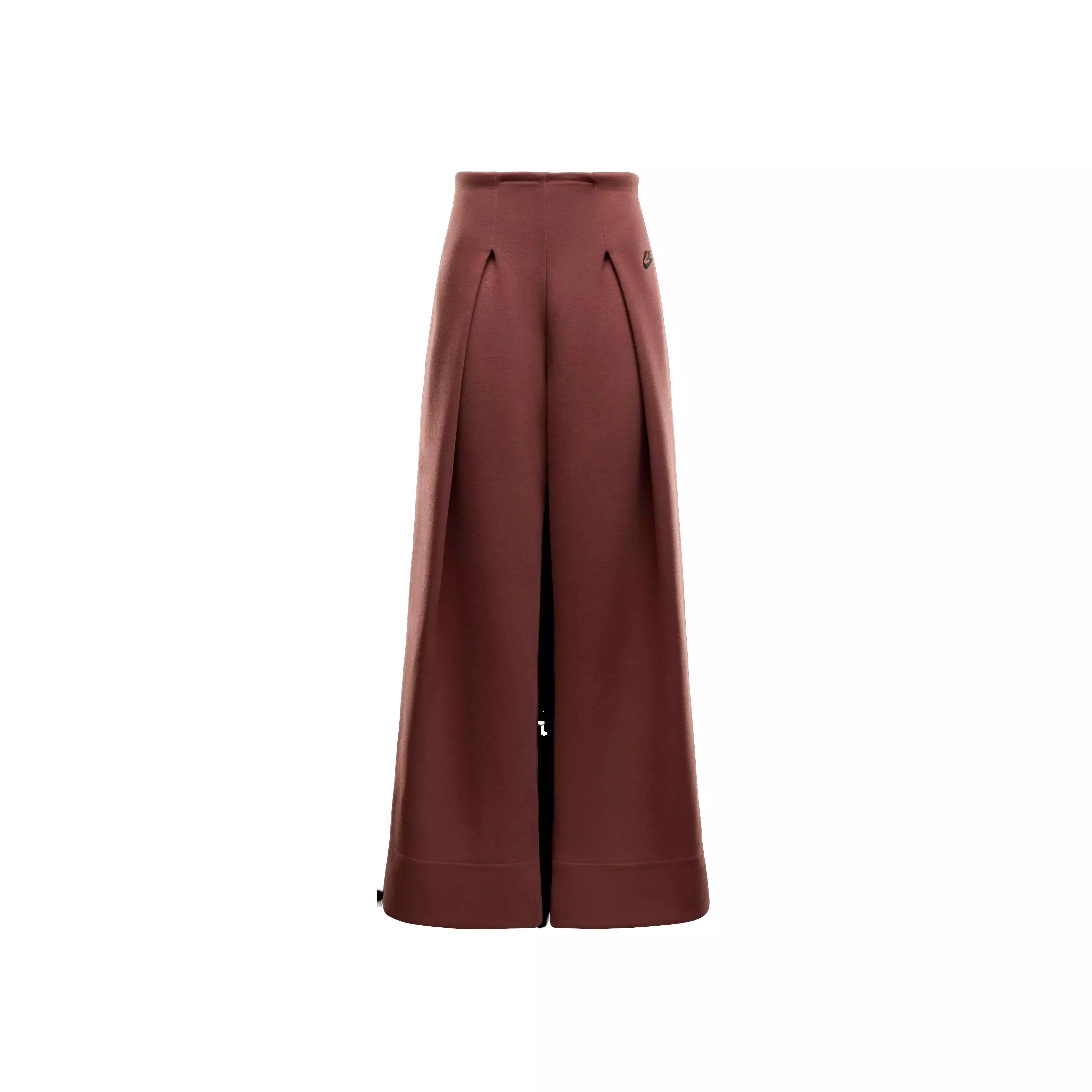 Nike Women's Sportswear Tech Fleece High-Waisted Pleated Trousers - RED/BLACK