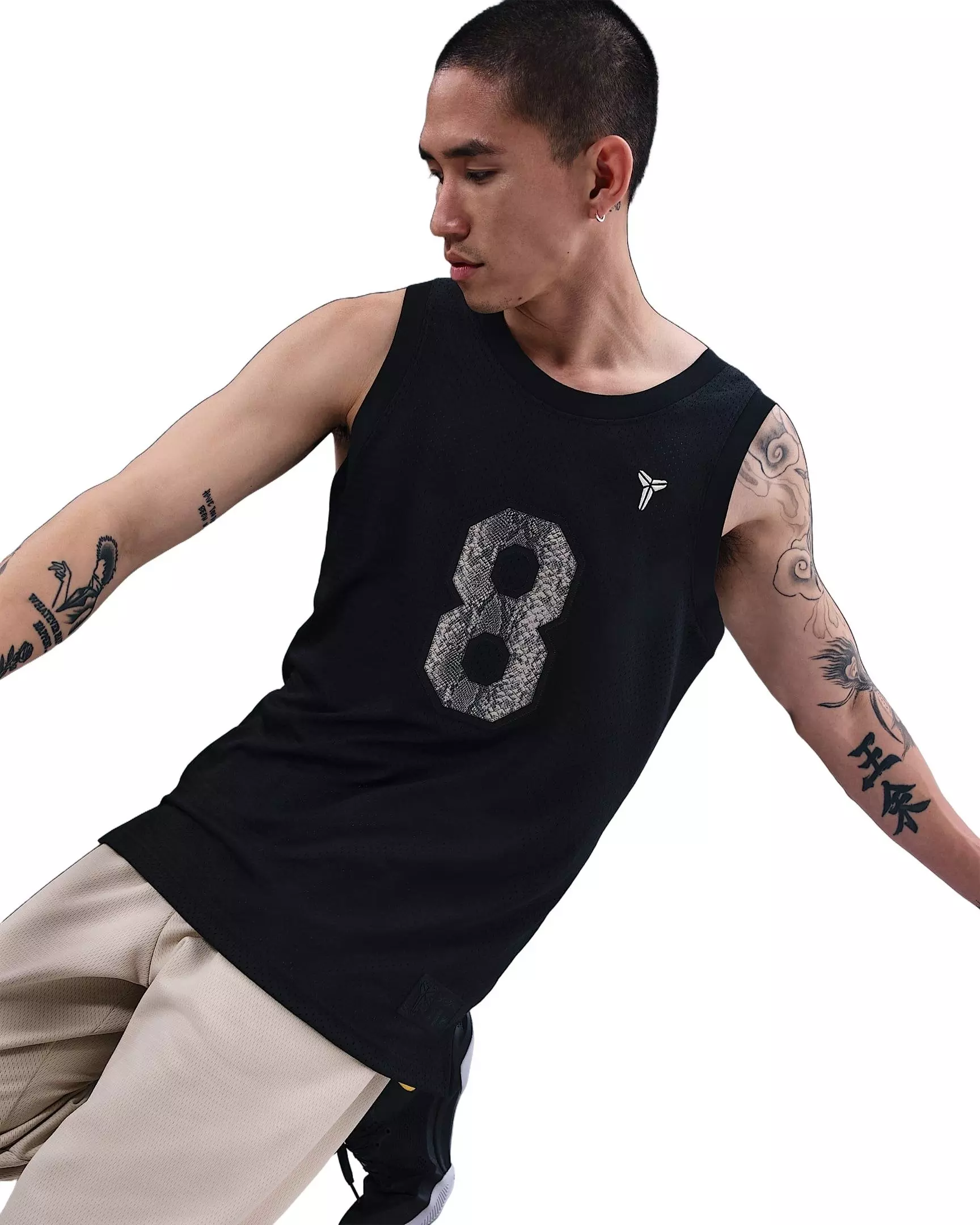 Kobe Men's Basketball Jersey - Black - BLACK