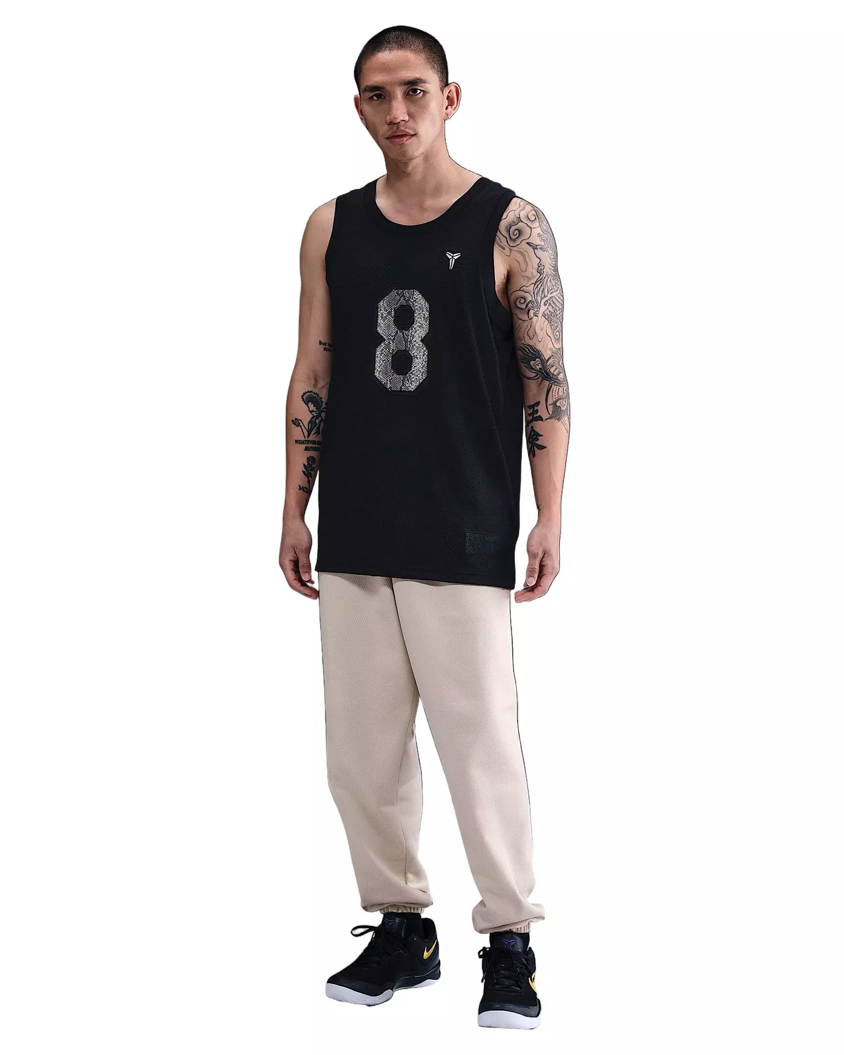 Kobe Men's Basketball Jersey - Black - BLACK
