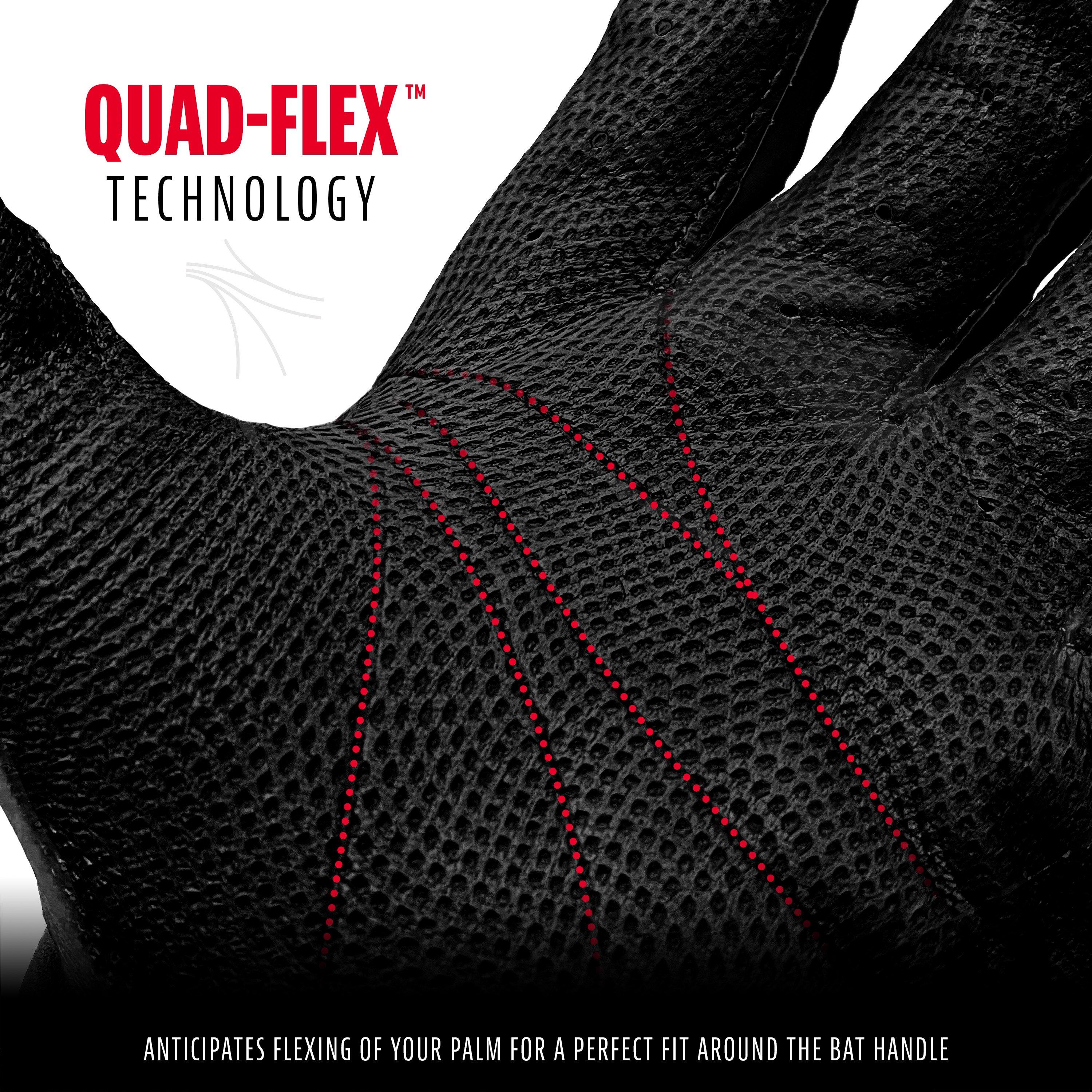 Franklin Men's Pro Classic Baseball Batting Gloves Black - BLACK Thumbnail View 2