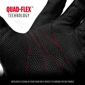 Franklin Men's Pro Classic Baseball Batting Gloves Black