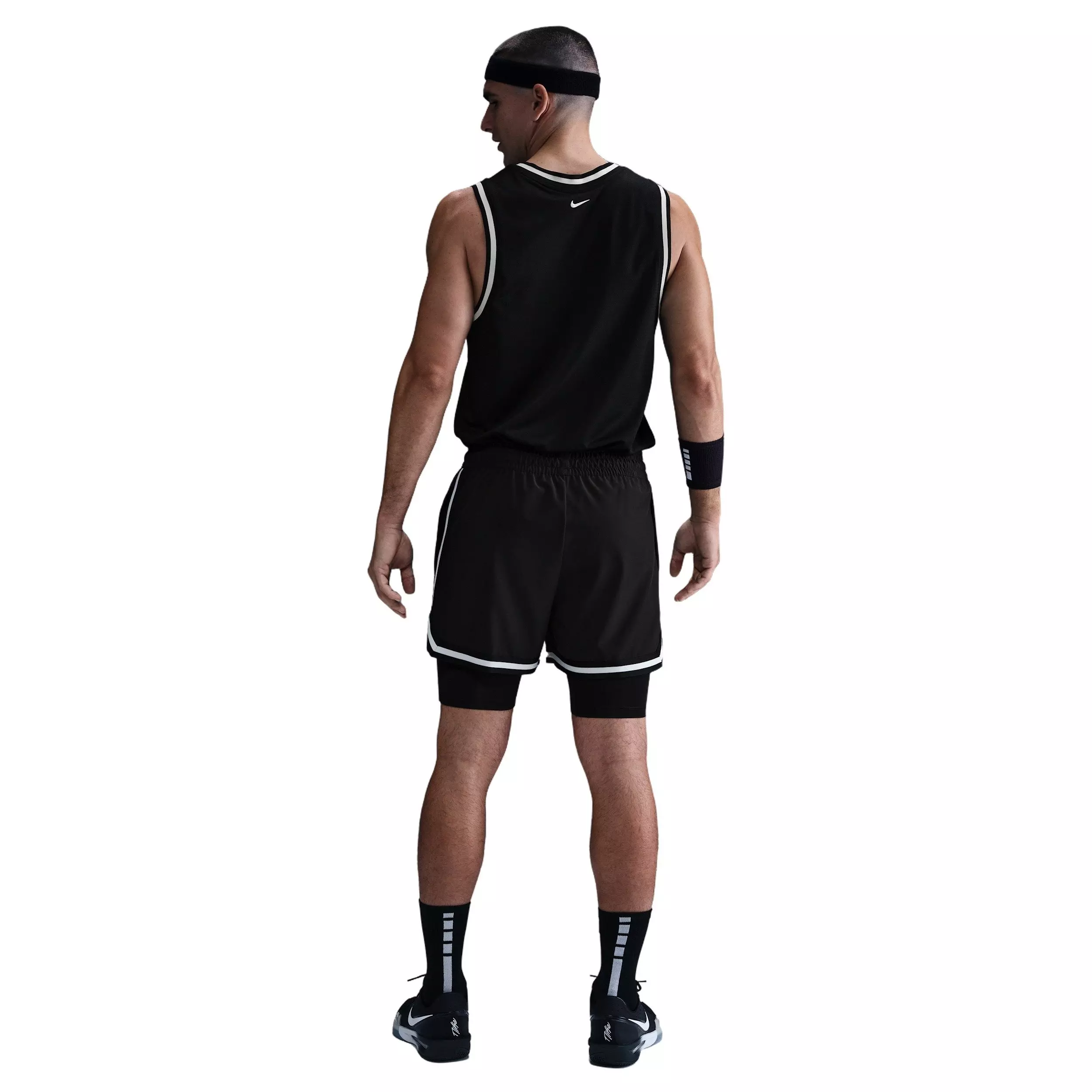 Nike Men's DNA Dri-FIT 4" 2-in-1 Basketball Shorts - BLACK