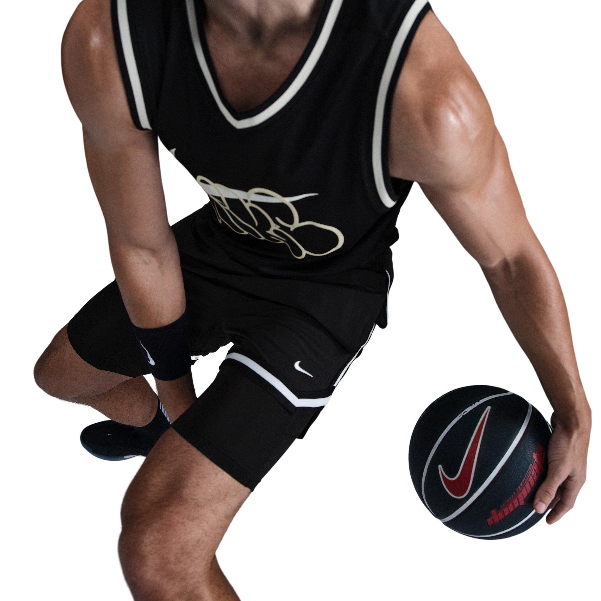 Nike Men's DNA Dri-FIT 4" 2-in-1 Basketball Shorts - BLACK Thumbnail View 5