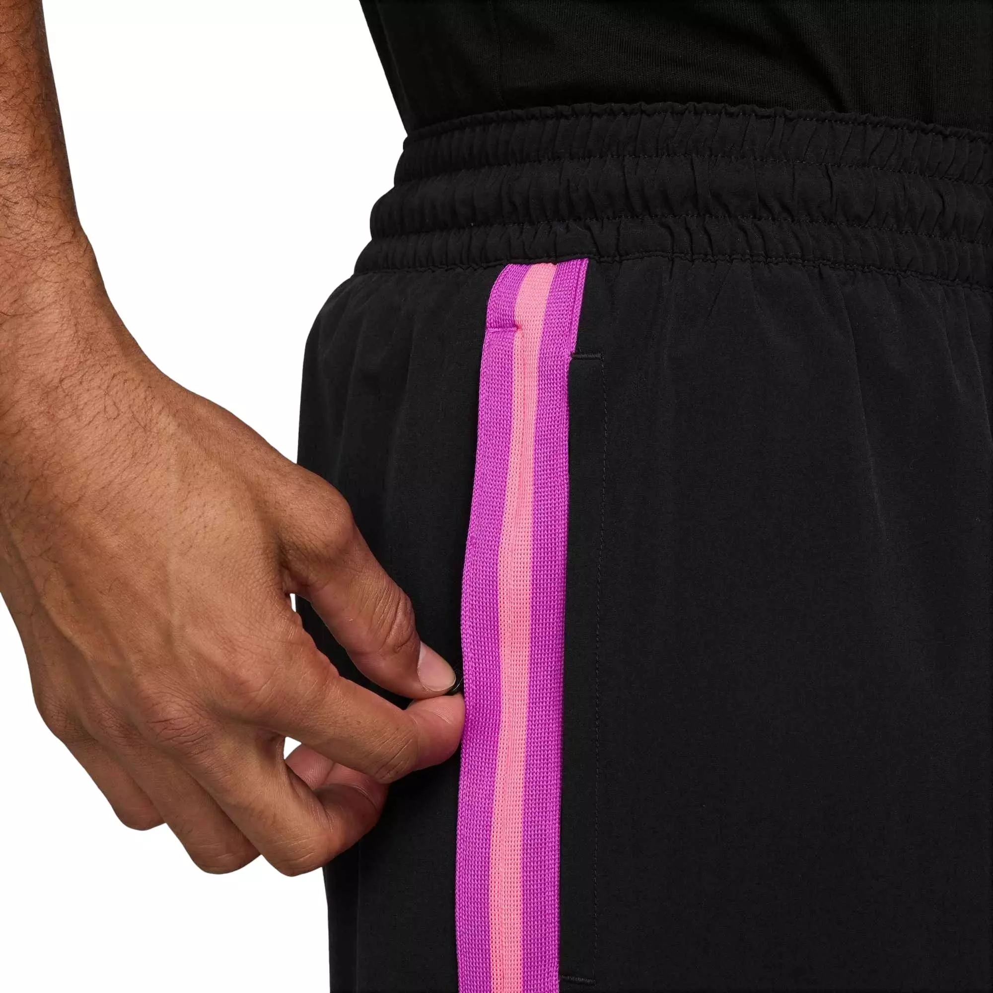 Nike Men's DNA Dri-FIT 4" 2-in-1 Basketball Shorts - BLACK/PURPLE