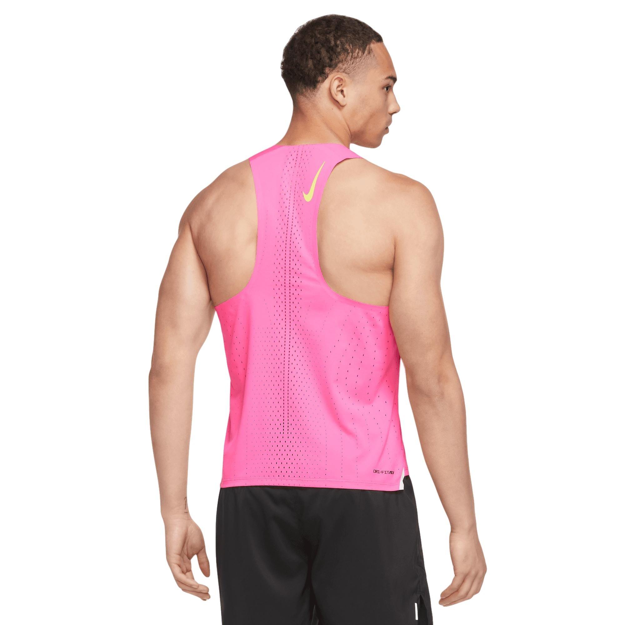 Nike Men's ​Dri-FIT ADV AeroSwift Racing Singlet - Pink - Hibbett