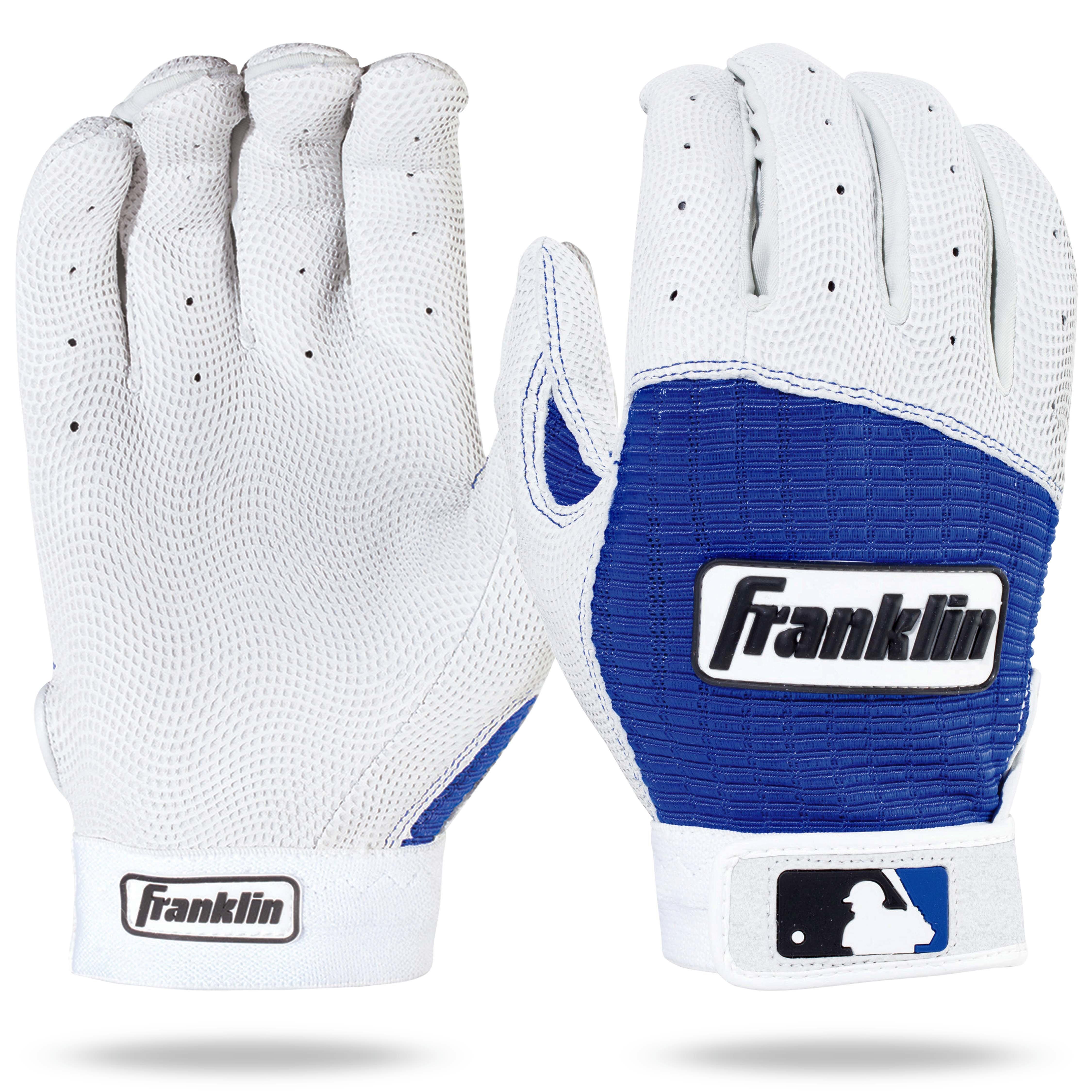 Franklin Men's Pro Classic Series Batting Gloves White/Royal - WHITE/ROYAL Thumbnail View 1