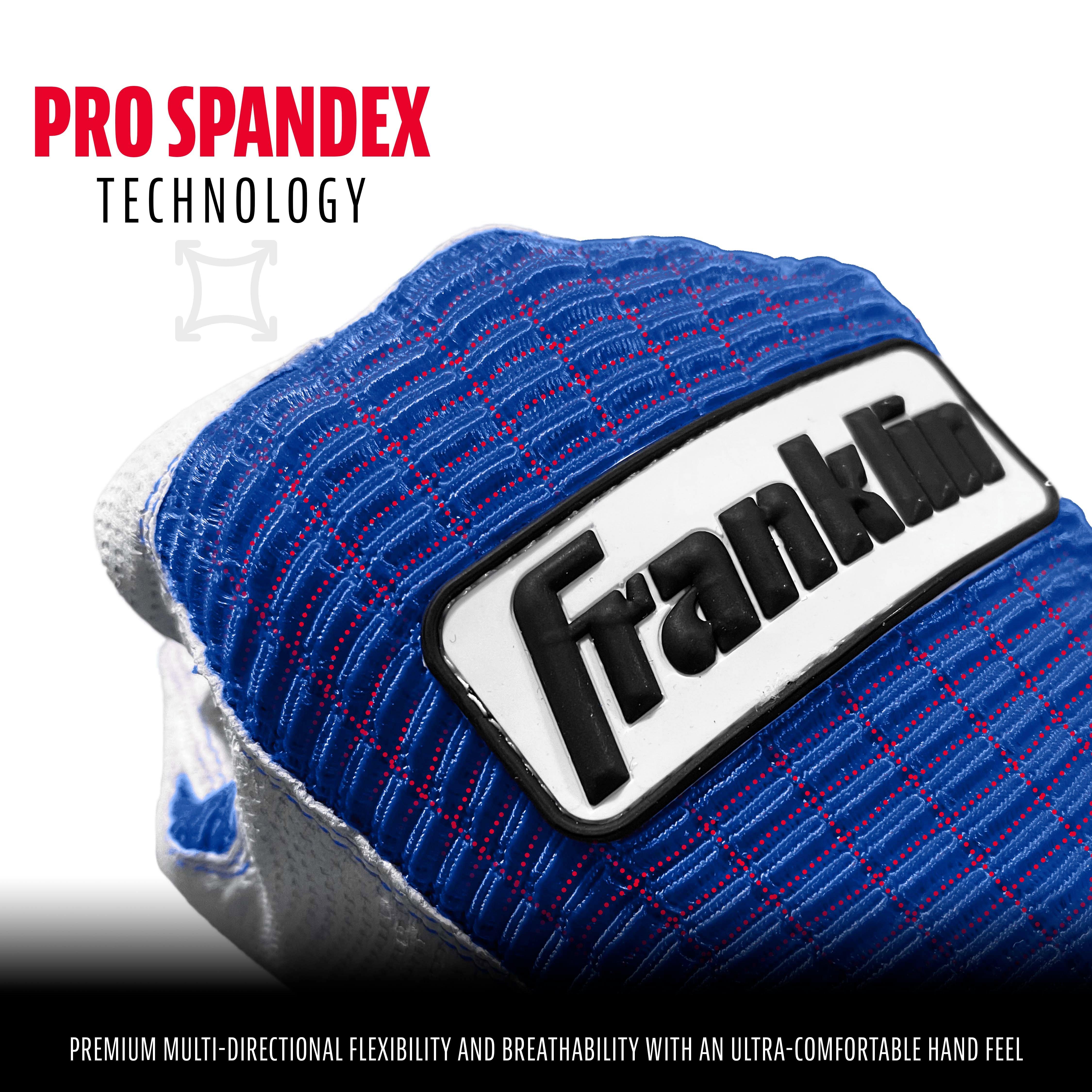 Franklin Men's Pro Classic Series Batting Gloves White/Royal - WHITE/ROYAL Thumbnail View 3