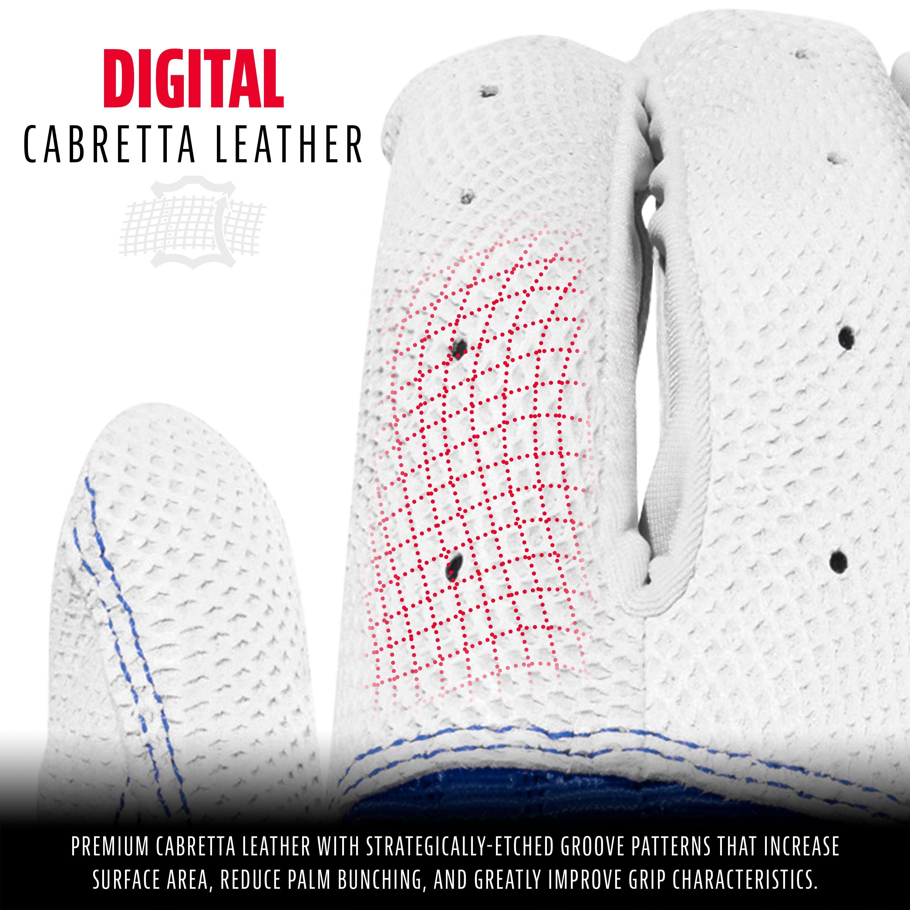 Franklin Men's Pro Classic Series Batting Gloves White/Royal - WHITE/ROYAL Thumbnail View 4