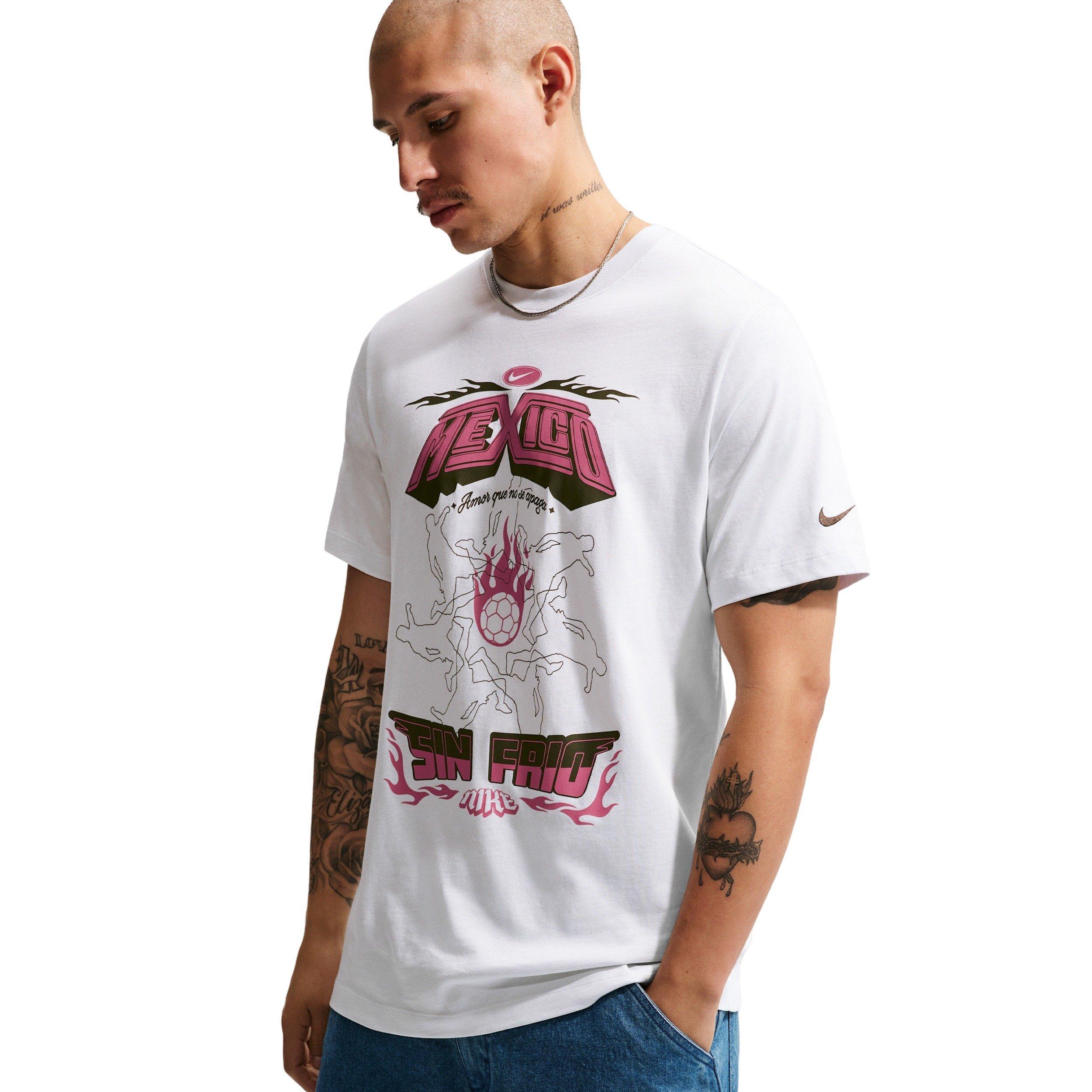 Nike Men's Sportswear Graphic Mexico Soccer T-Shirt - OFF-WHITE Thumbnail View 3