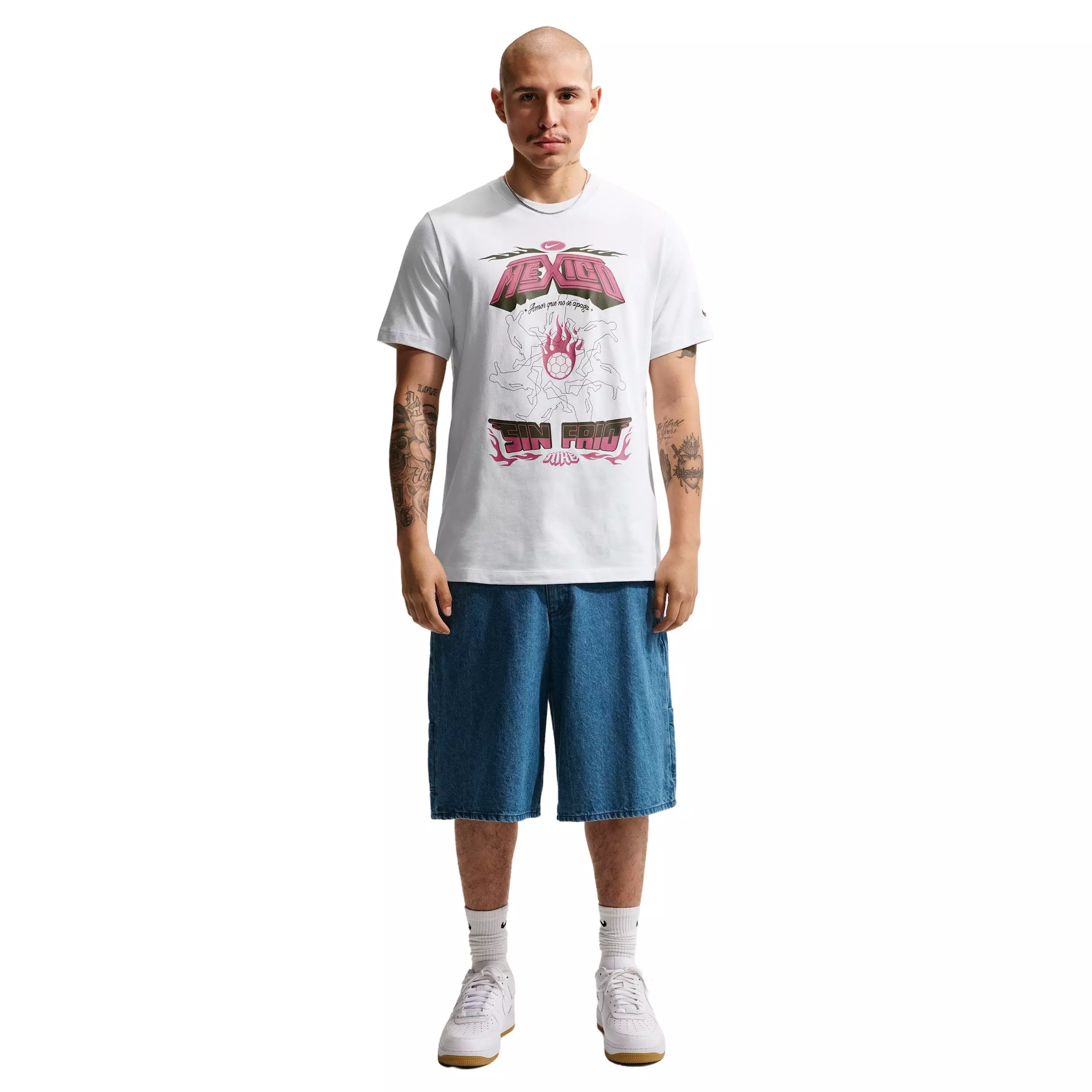 Nike Men's Sportswear Graphic Mexico Soccer T-Shirt - OFF-WHITE