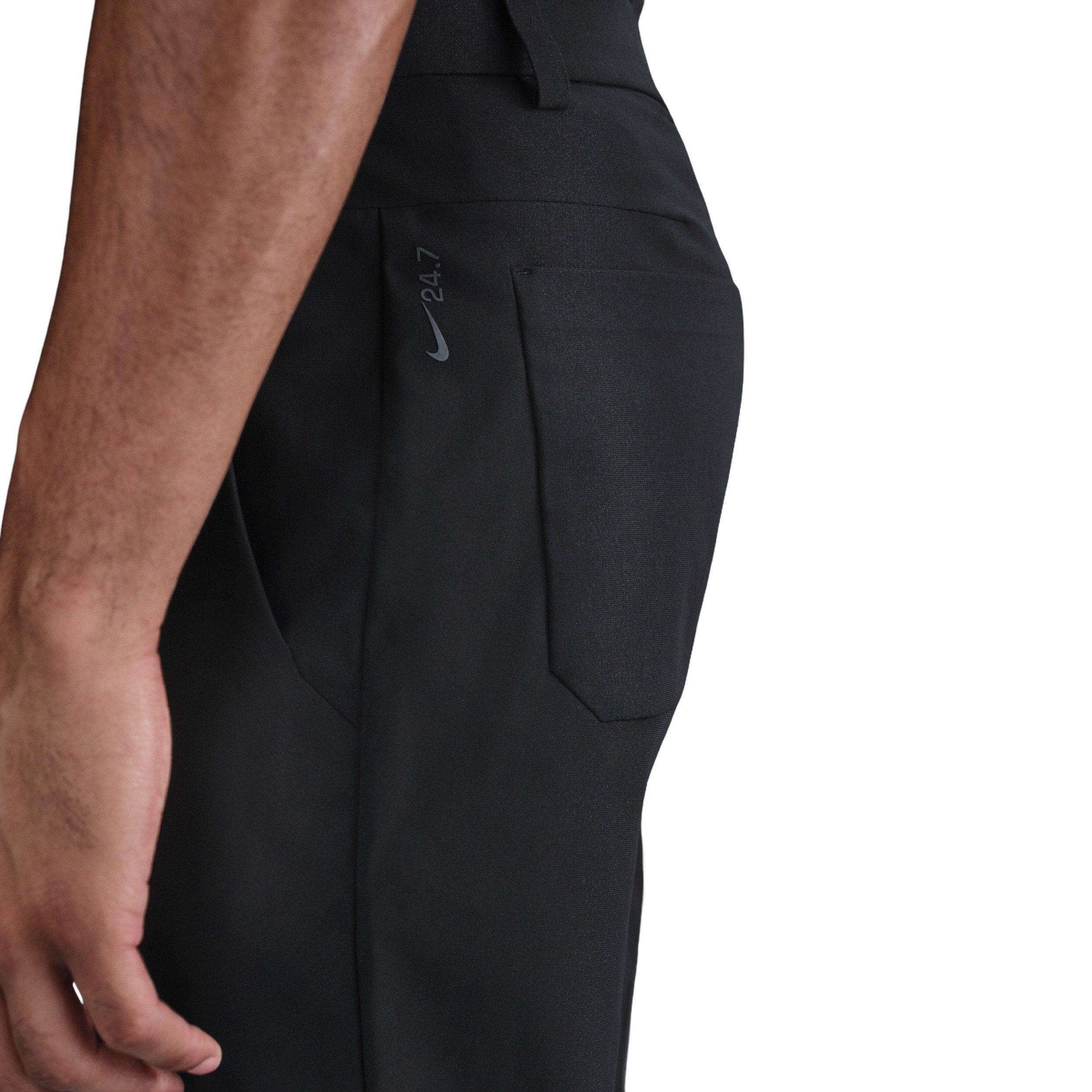 Nike Men's 24.7 PerfectStretch Dri-FIT 5-Pocket Slim-Fit Pants - BLACK Thumbnail View 6