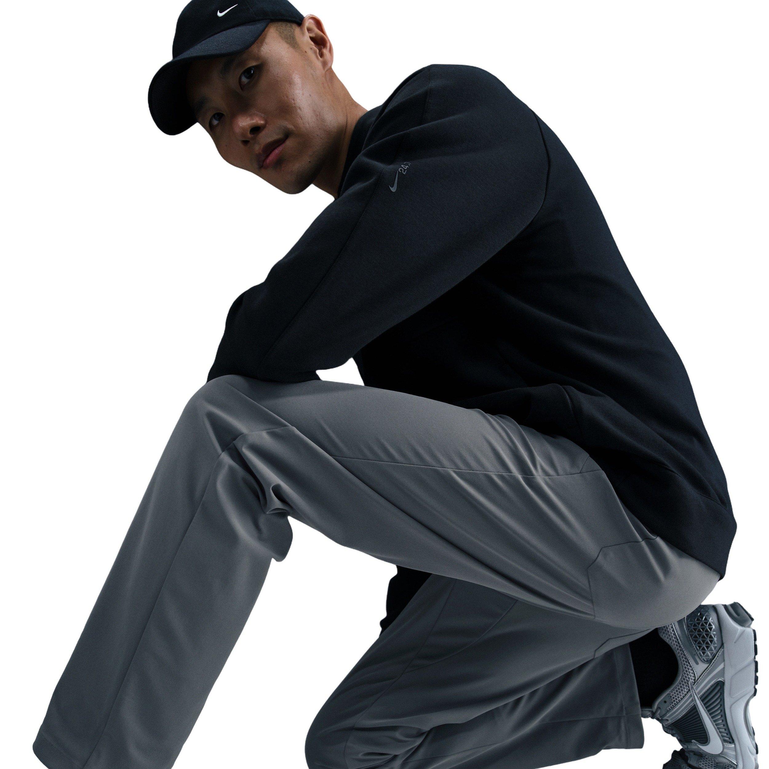 Nike Men's 24.7 PerfectStretch Dri-FIT 5-Pocket Slim-Fit Pants - GREY Thumbnail View 5