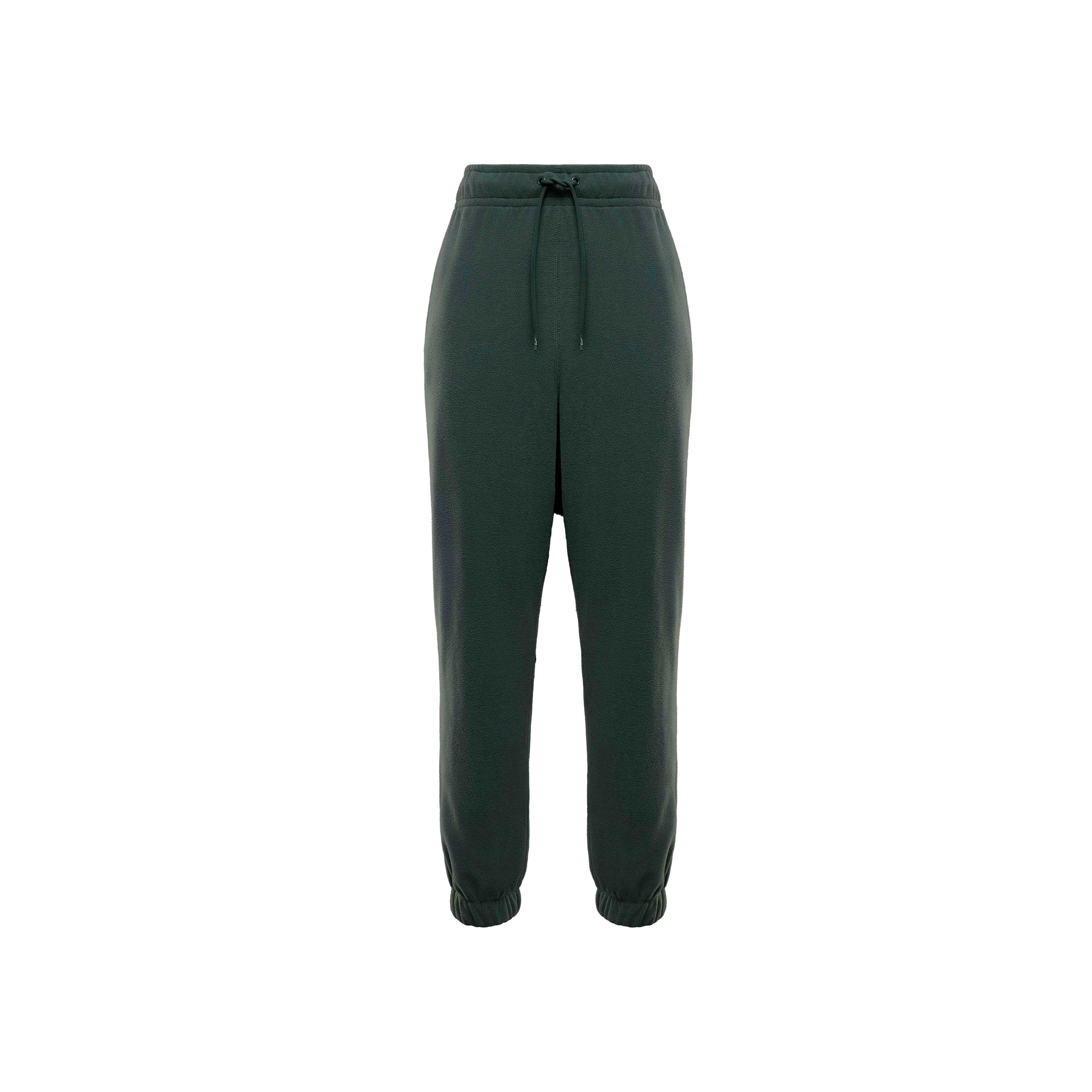 Nike Women's Therma-FIT One Loose Fleece Pants -Green/White - GREEN/WHITE Thumbnail View 6