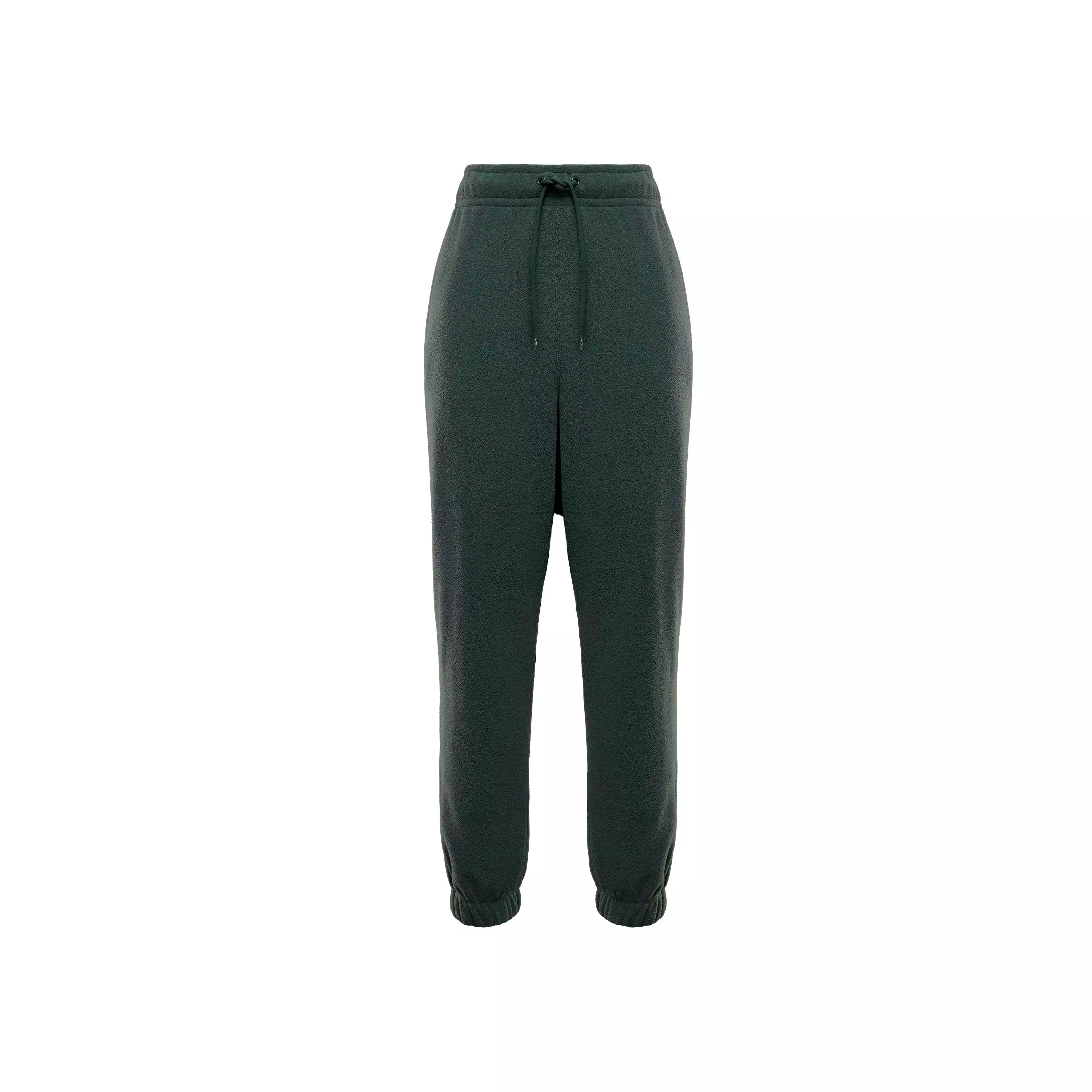 Nike Women's Therma-FIT One Loose Fleece Pants -Green/White - GREEN/WHITE