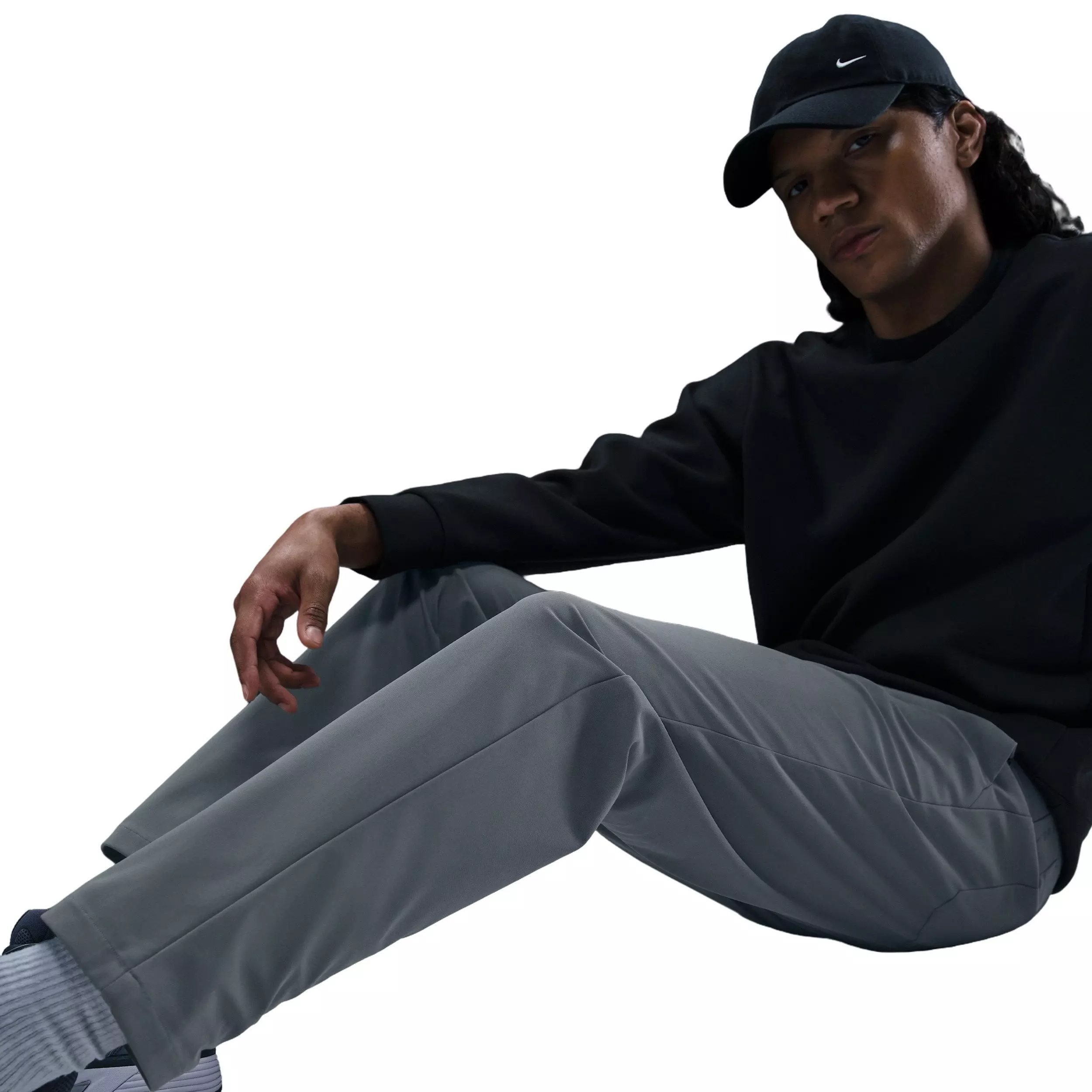 Nike Men's 24.7 PerfectStretch Dri-FIT 5-Pocket Regular Pants - GREY