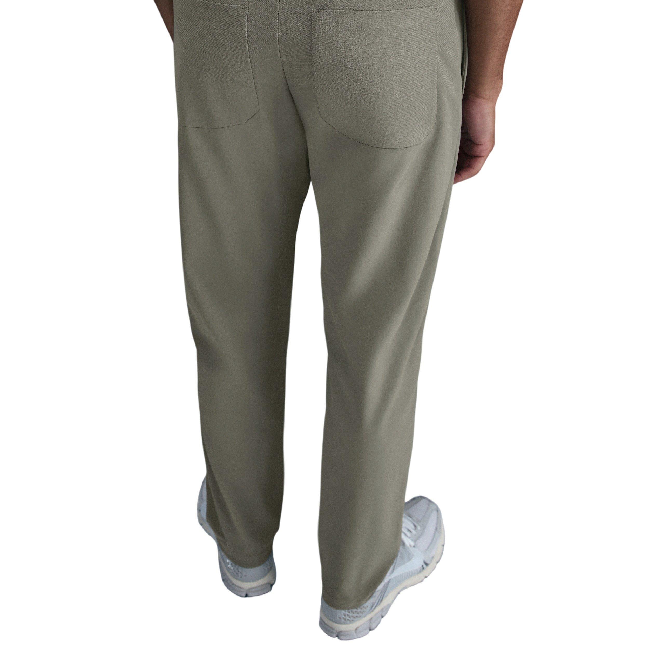 Nike Men's 24.7 PerfectStretch Dri-FIT 5-Pocket Regular Pants - GREEN Thumbnail View 4