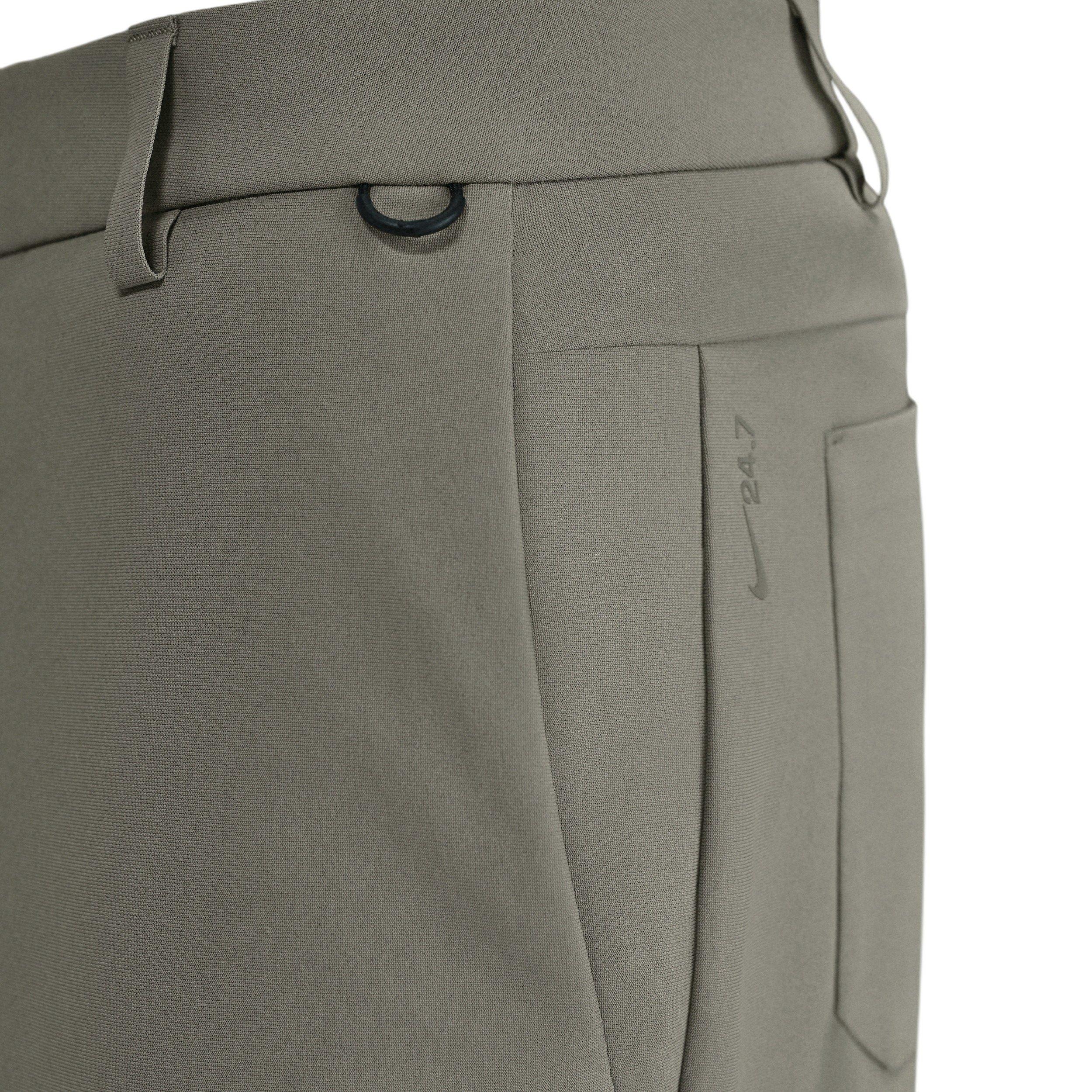 Nike Men's 24.7 PerfectStretch Dri-FIT 5-Pocket Regular Pants - GREEN Thumbnail View 6