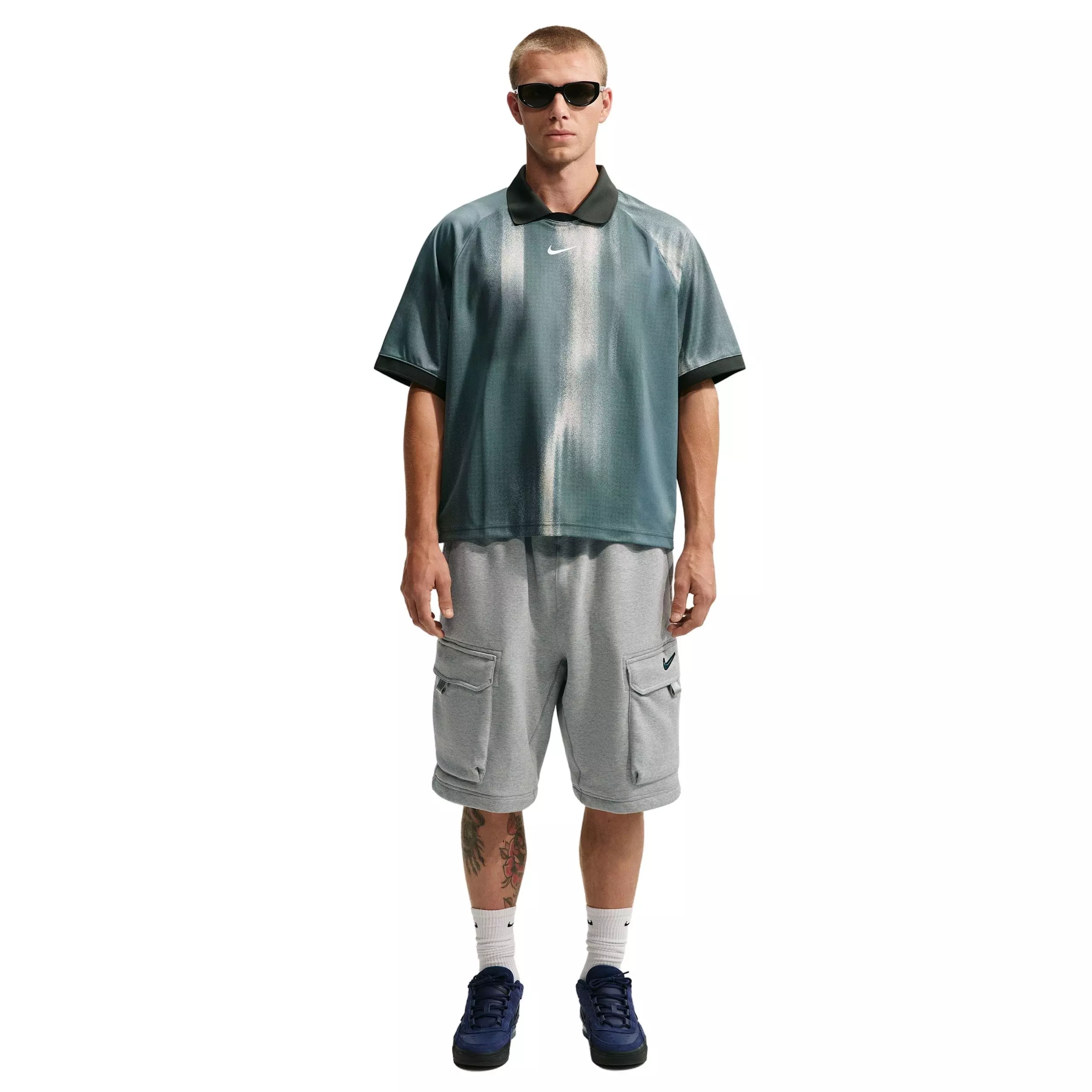 Nike Men's Dri-FIT Jacquard Skate Jersey - MINERAL SLATE