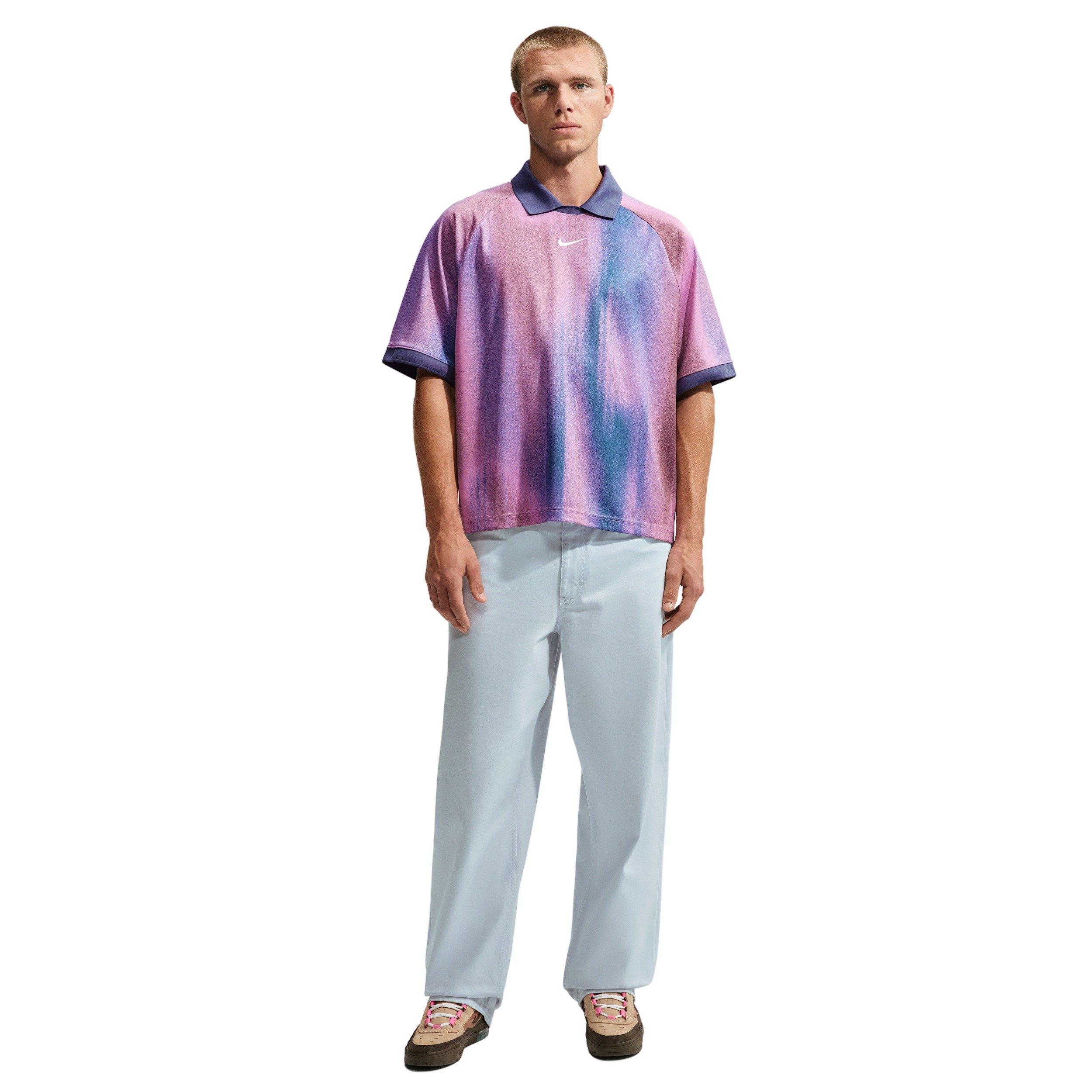 Nike Men's Dri-FIT Jacquard Skate Jersey - LT MAGENTA Thumbnail View 4