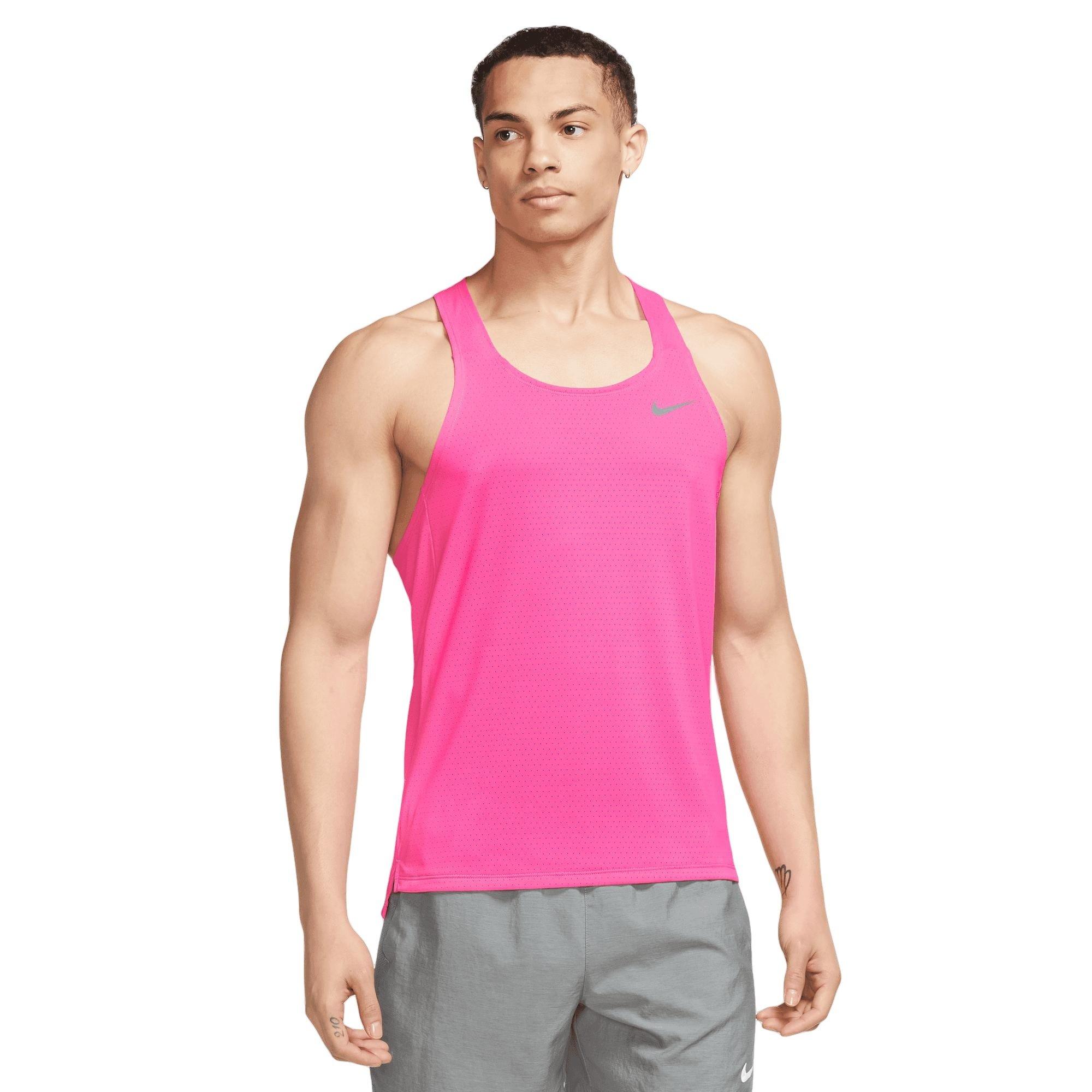 Nike best sale pink singlet