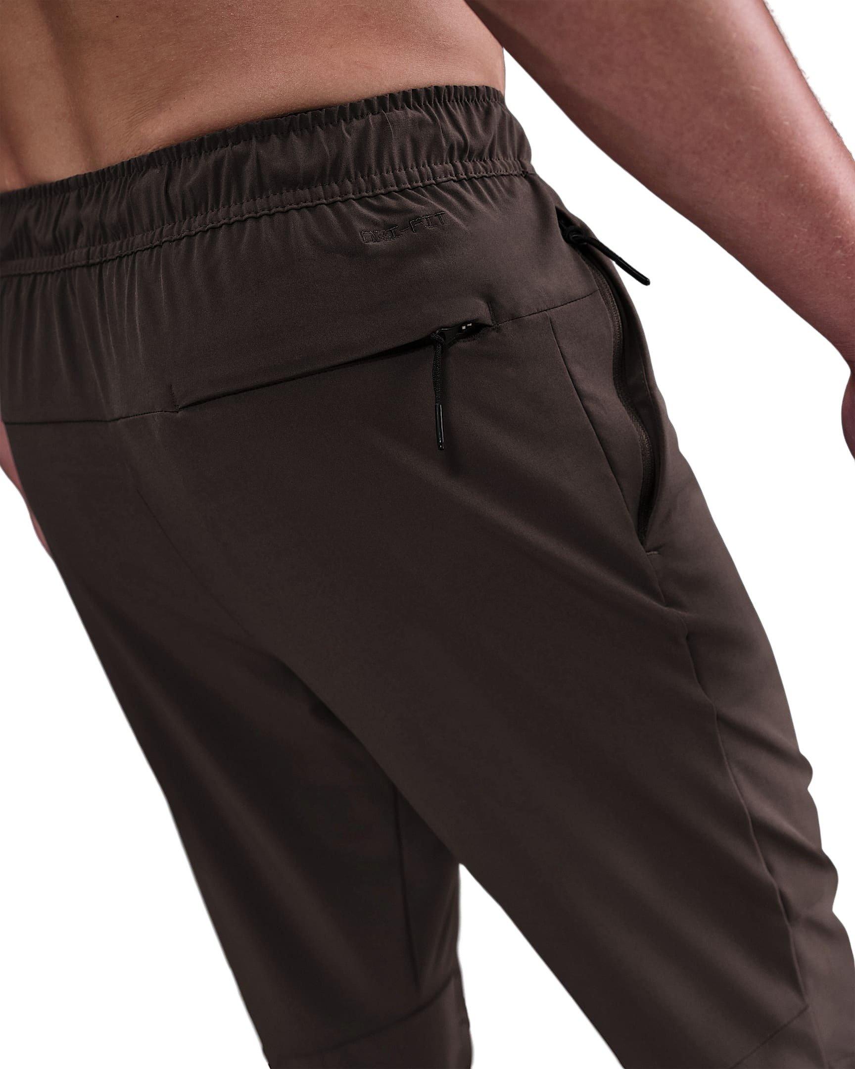 Nike Men's Unlimited Dri-FIT Zippered Cuff Versatile Pants -Brown - BROWN Thumbnail View 2
