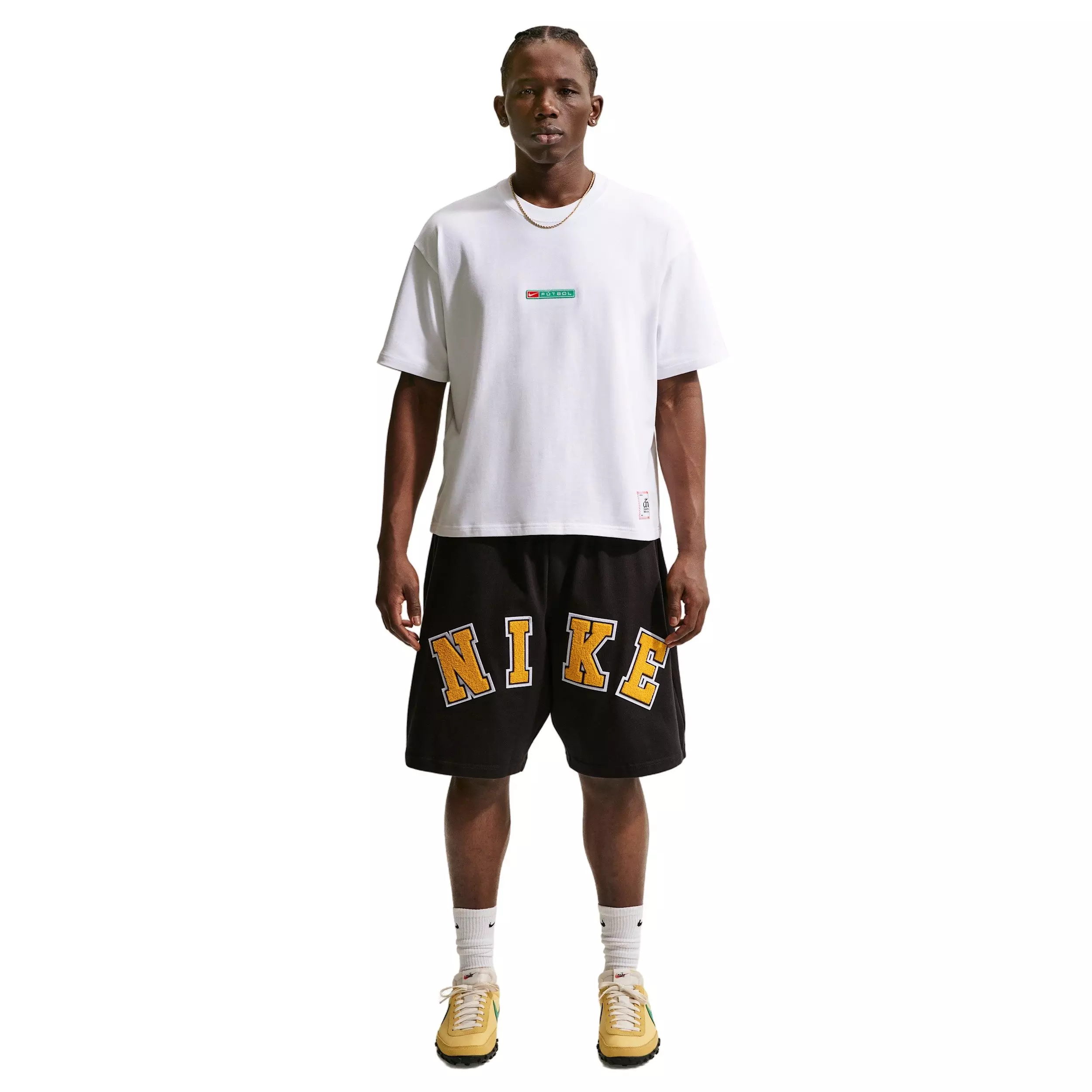Nike Men's Sportswear LSE Boxy Futbol T-Shirt - White - WHITE