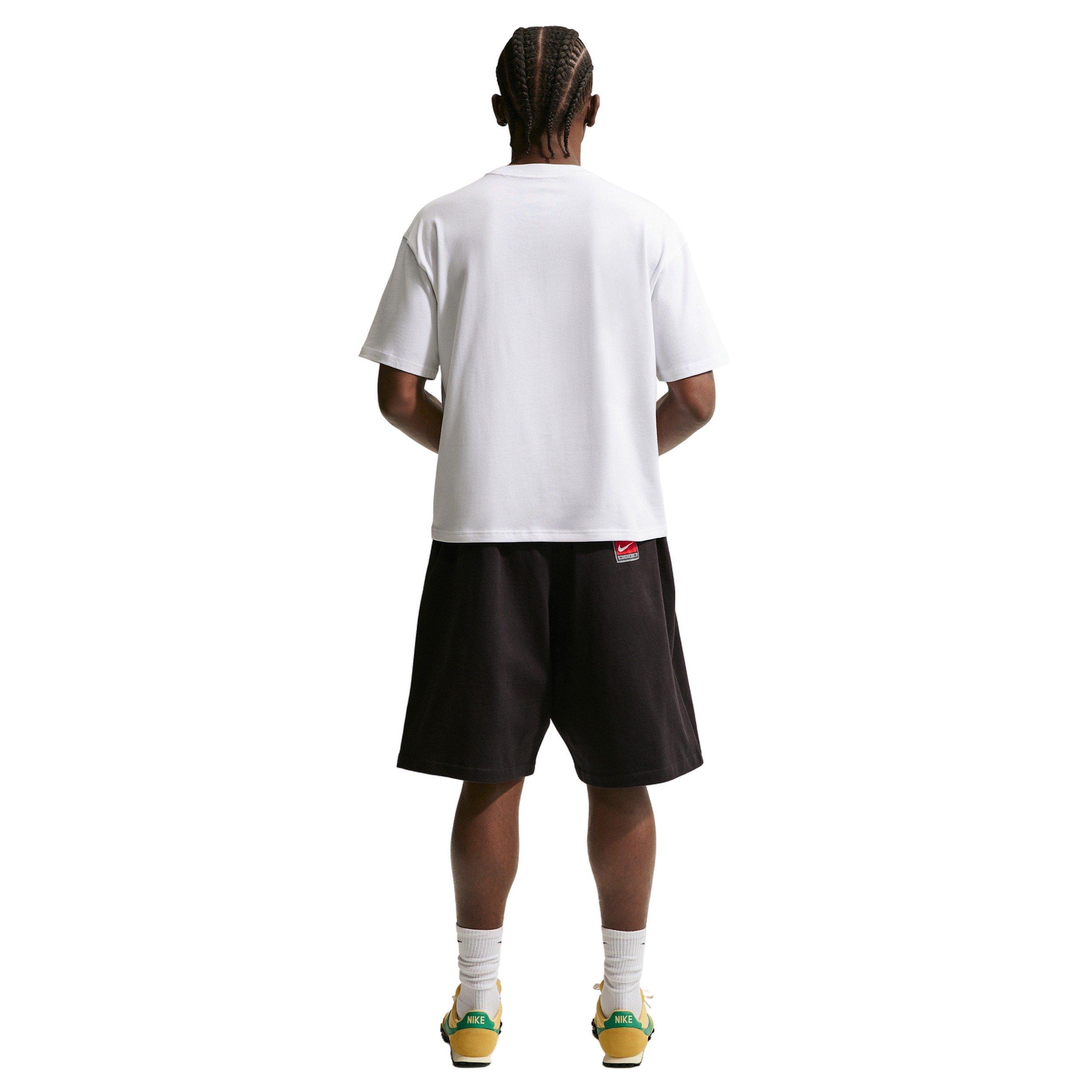 Nike Men's Sportswear LSE Boxy Futbol T-Shirt - White - WHITE Thumbnail View 5