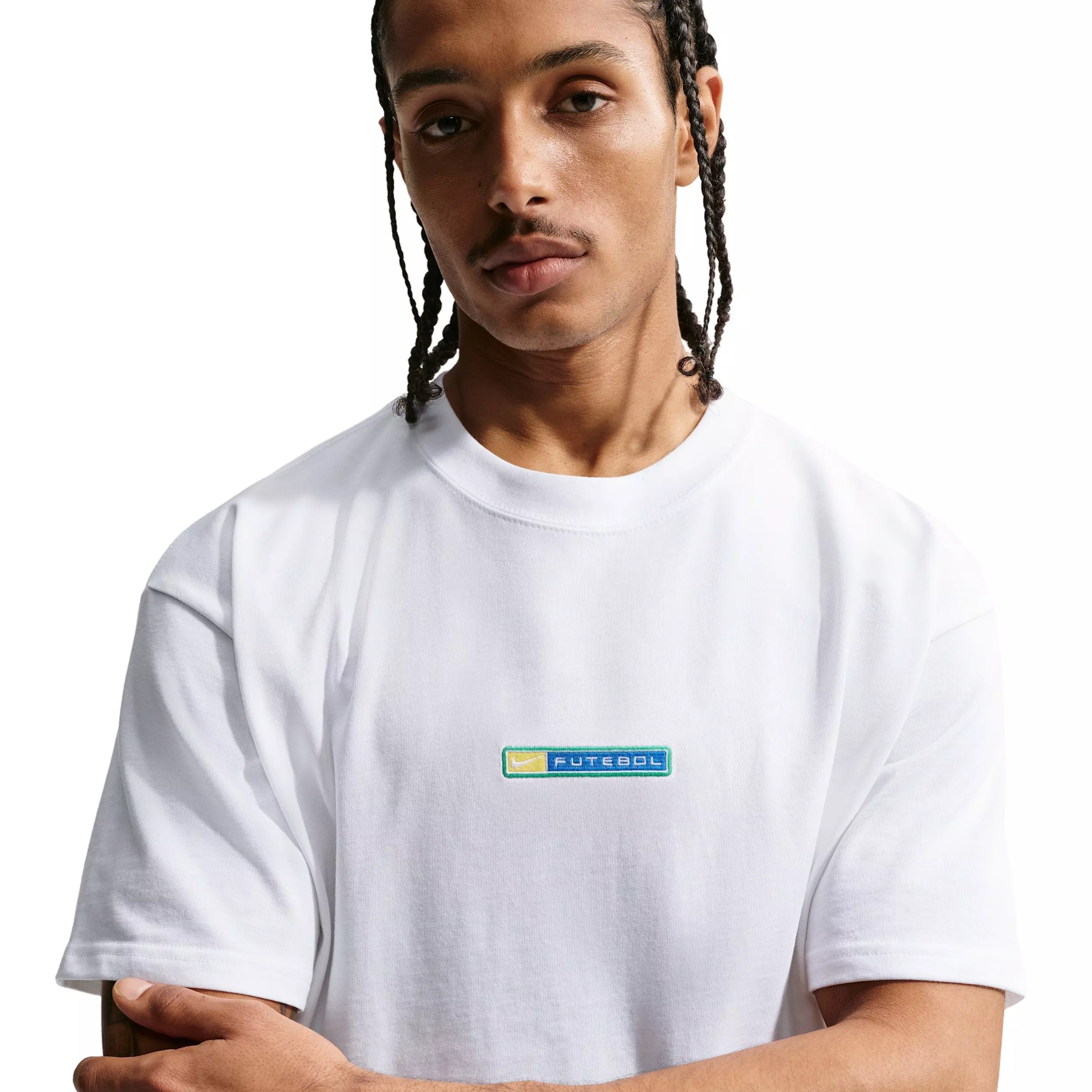 Nike Men's Sportswear LSE Boxy Futebol T-Shirt - White - WHITE