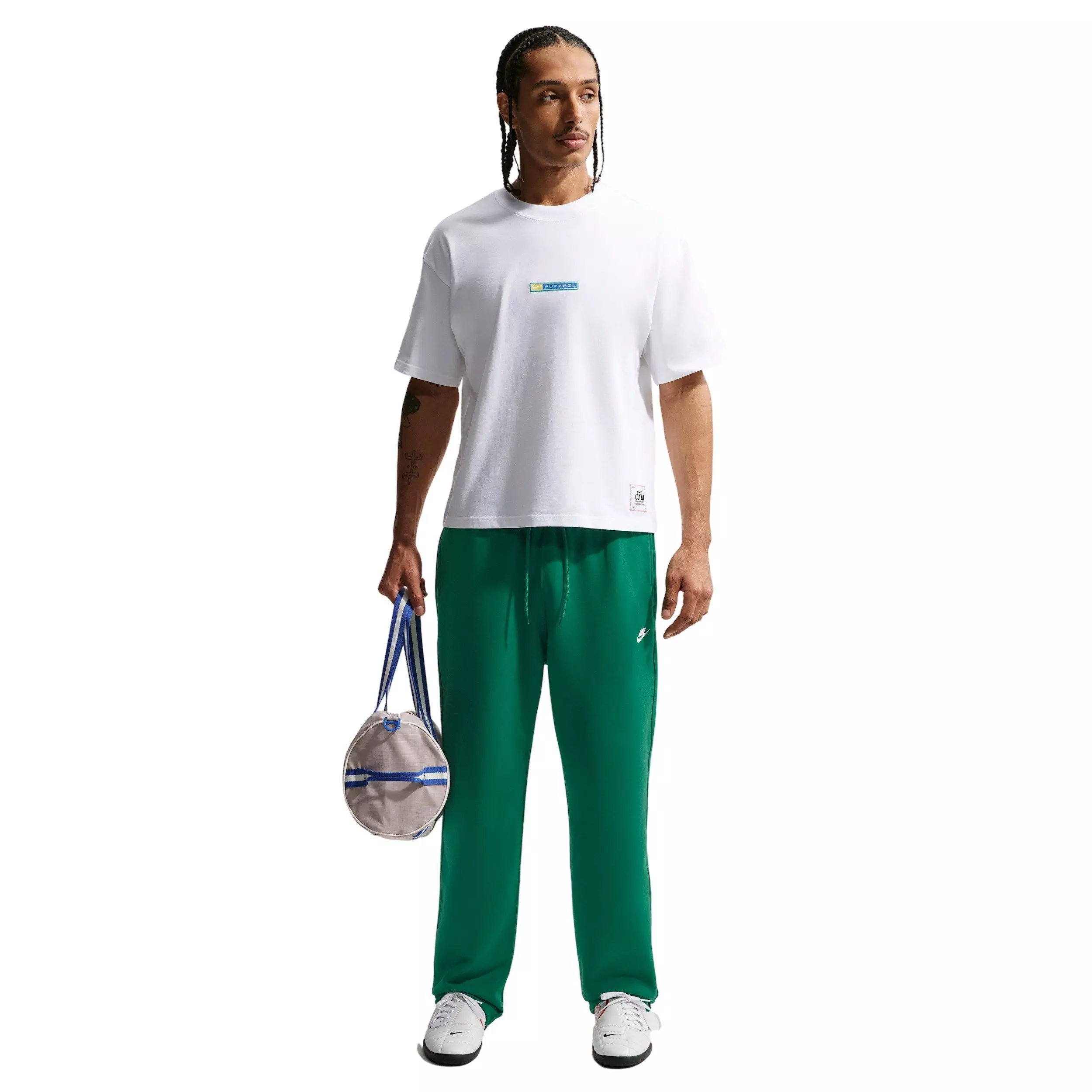 Nike Men's Sportswear LSE Boxy Futebol T-Shirt - White - WHITE