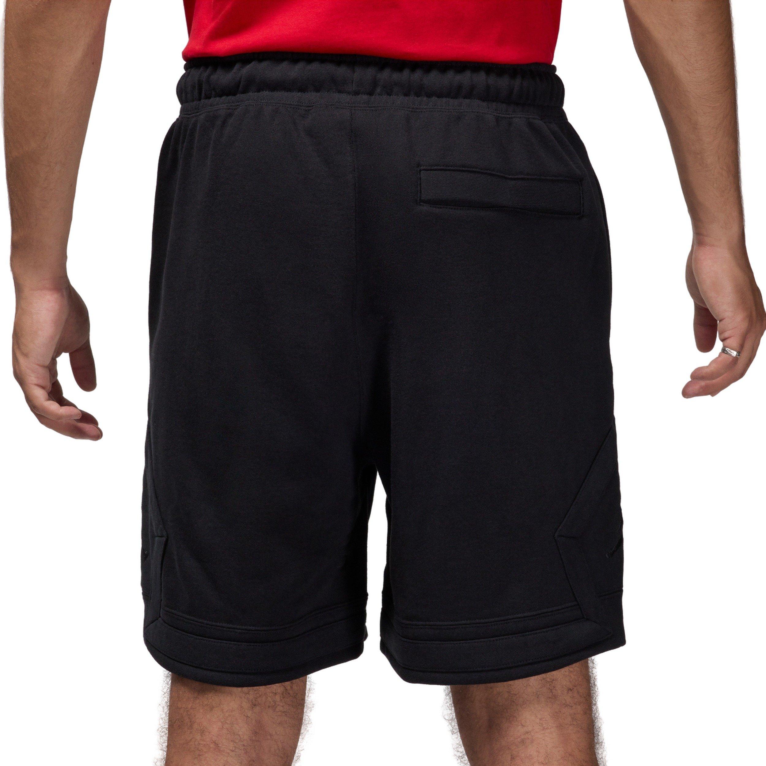 Jordan Men's Flight Fleece Diamond Shorts - BLACK Thumbnail View 2