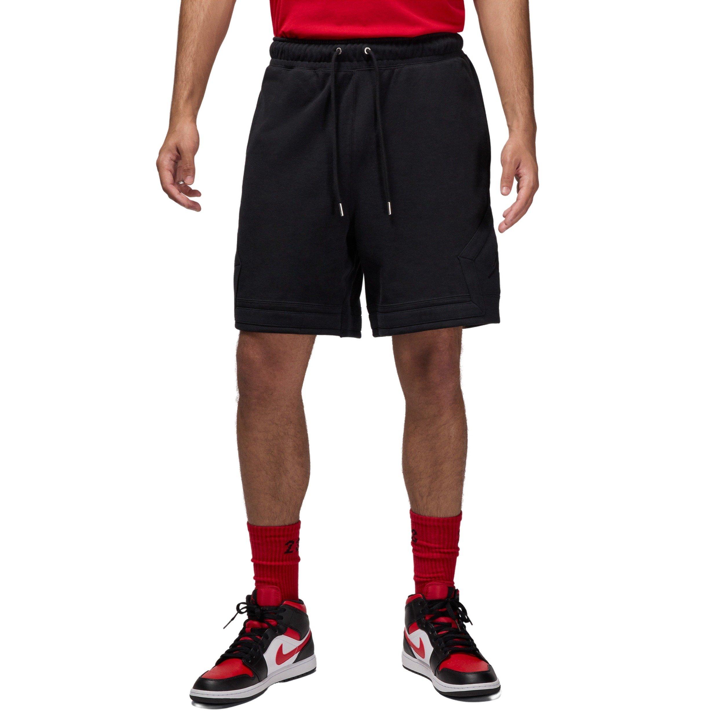 Jordan Men's Flight Fleece Diamond Shorts - BLACK Thumbnail View 3