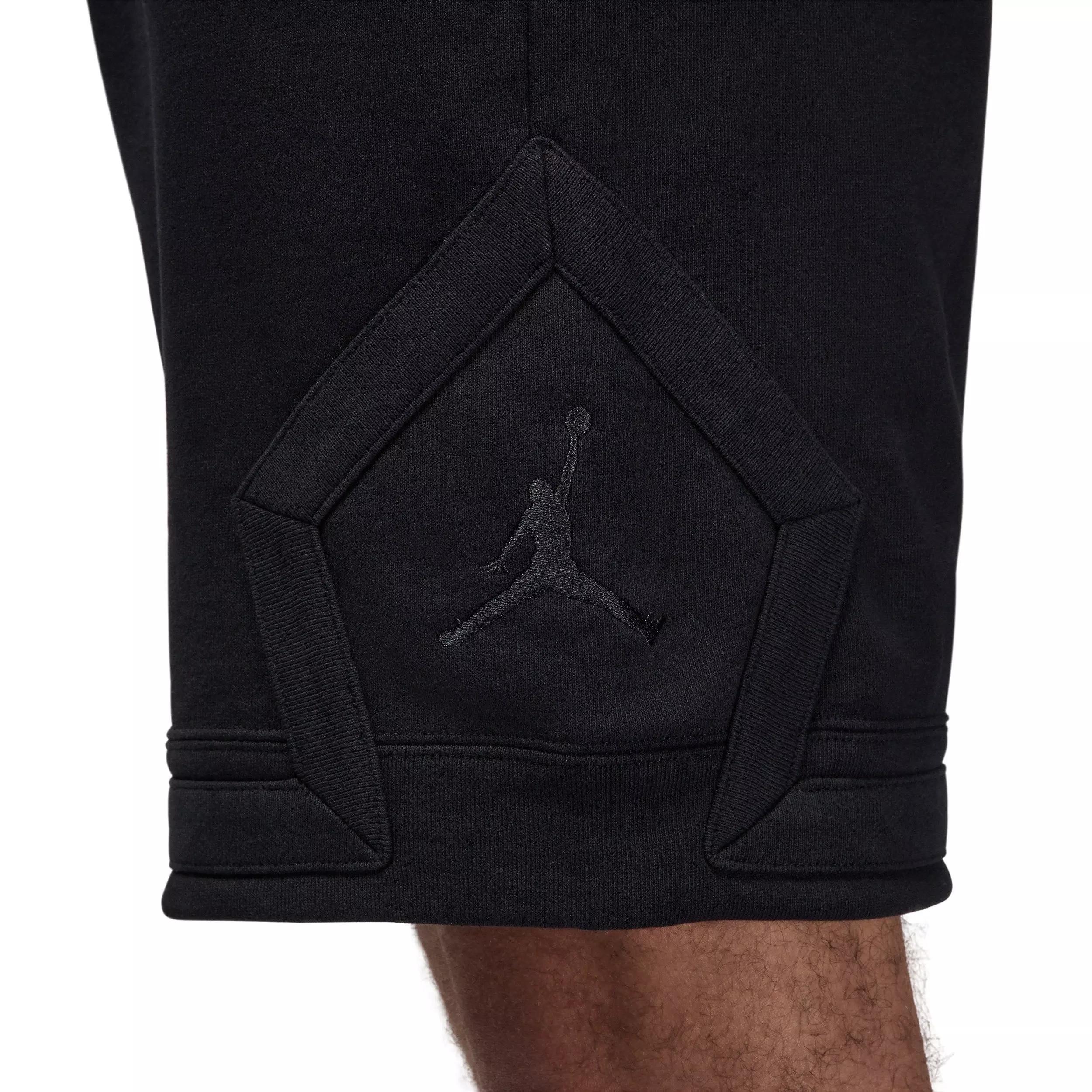 Jordan Men's Flight Fleece Diamond Shorts - BLACK