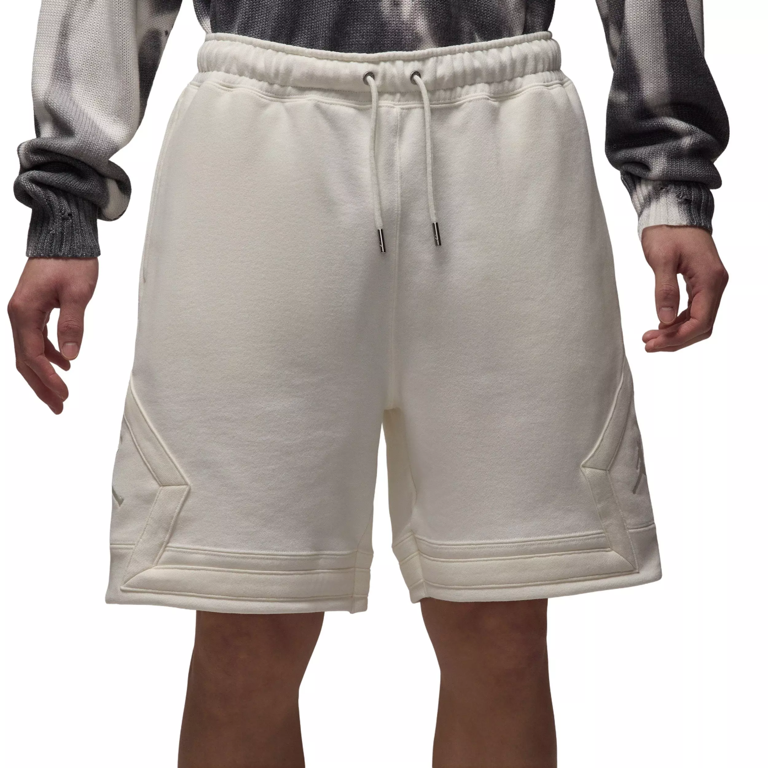 Jordan Men's Flight Fleece Diamond Shorts - WHITE