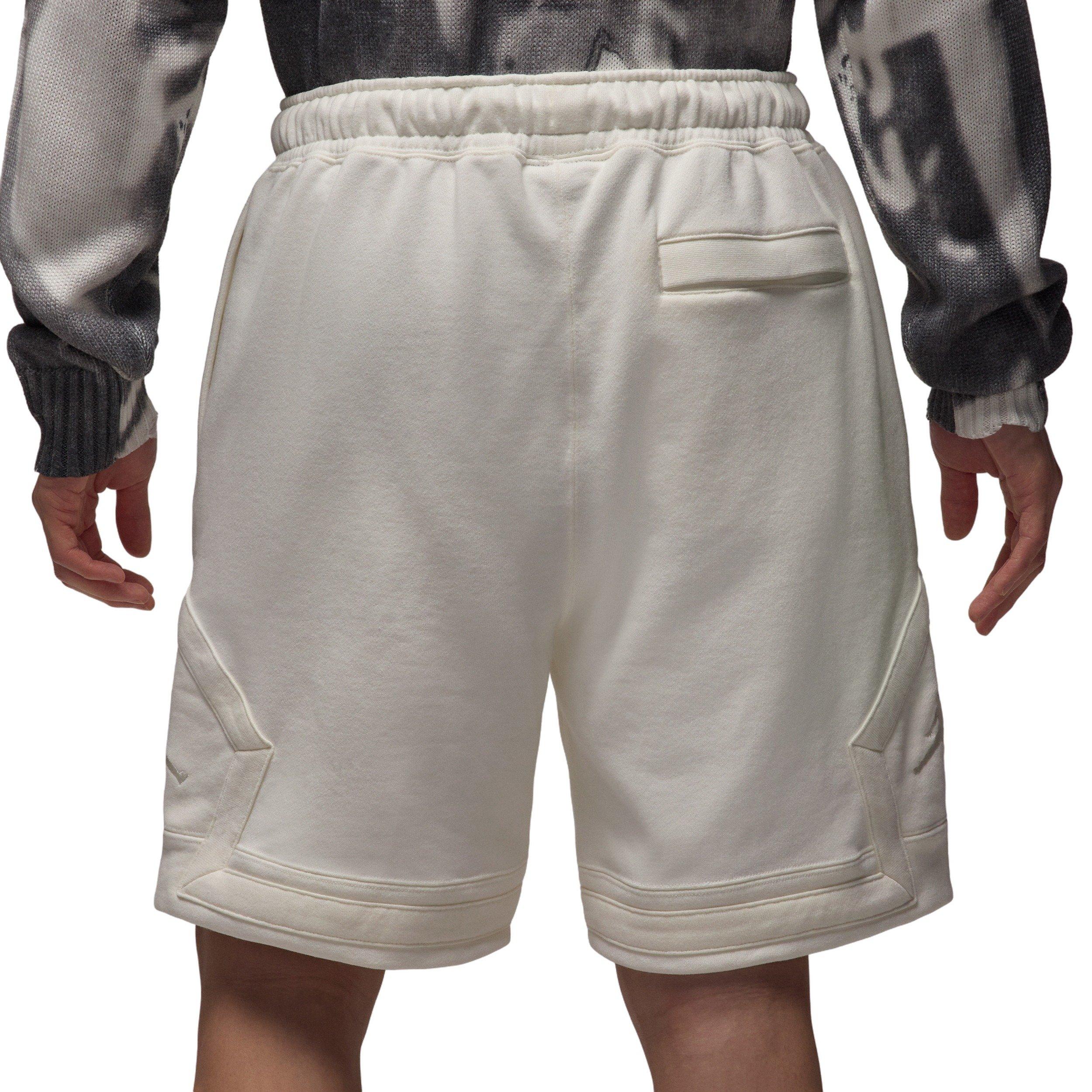 Jordan Men's Flight Fleece Diamond Shorts - WHITE Thumbnail View 2